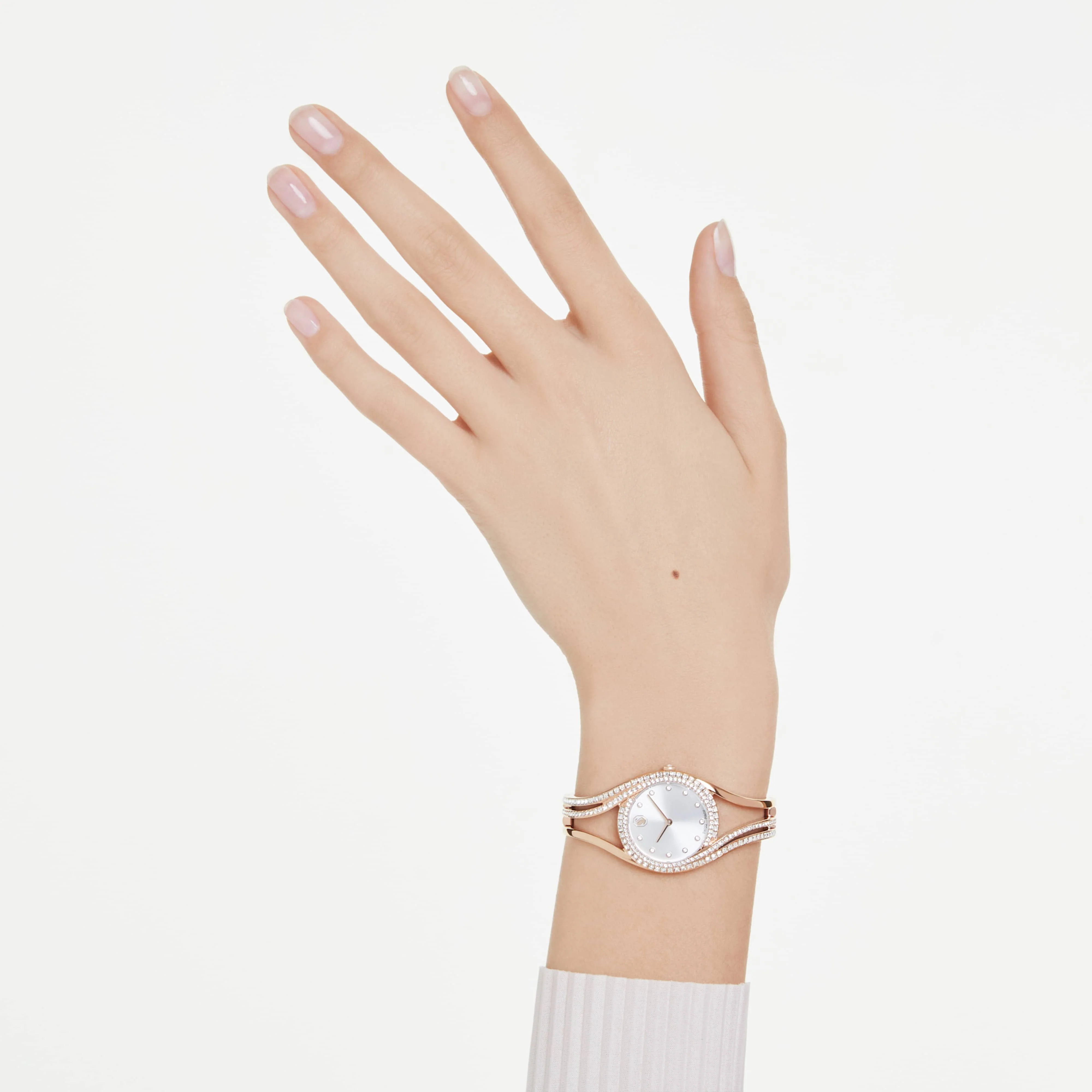 Hyperbola bangle watch Swiss Made, Metal bracelet, Rose gold tone, Rose gold-tone finish - Image 7