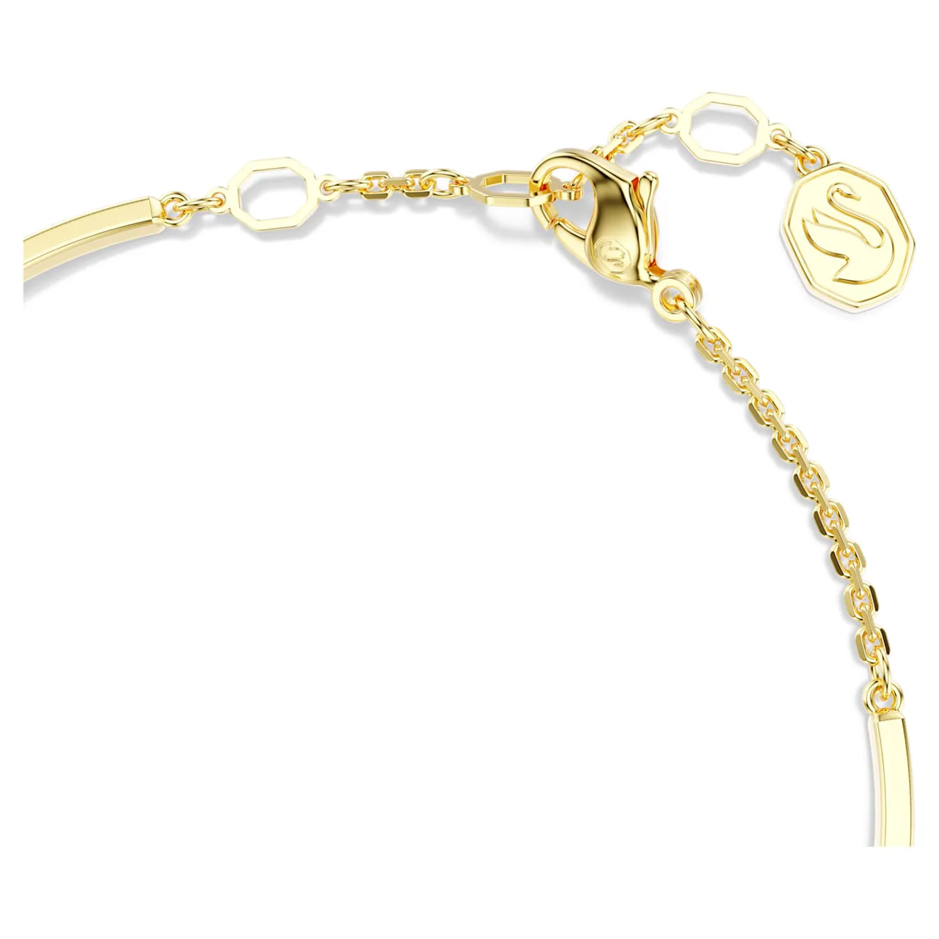 Idyllia bangle Mixed cuts, Shell, Green, Gold-tone plated - Image 3