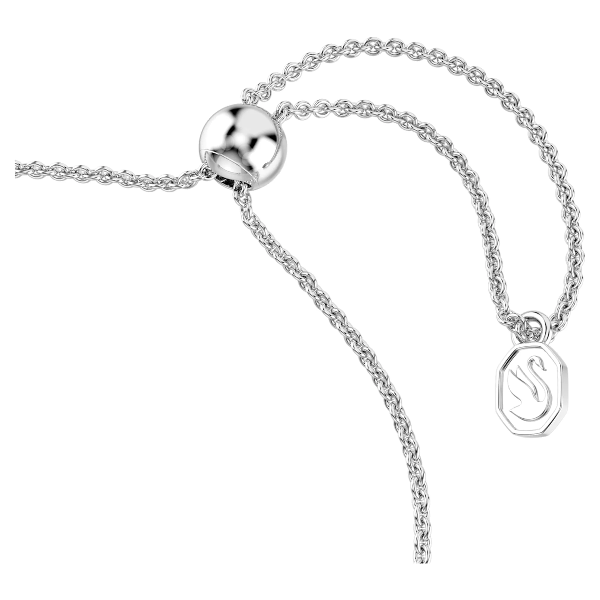Idyllia bracelet Mixed cuts, Arrow, White, Rhodium plated - Image 3