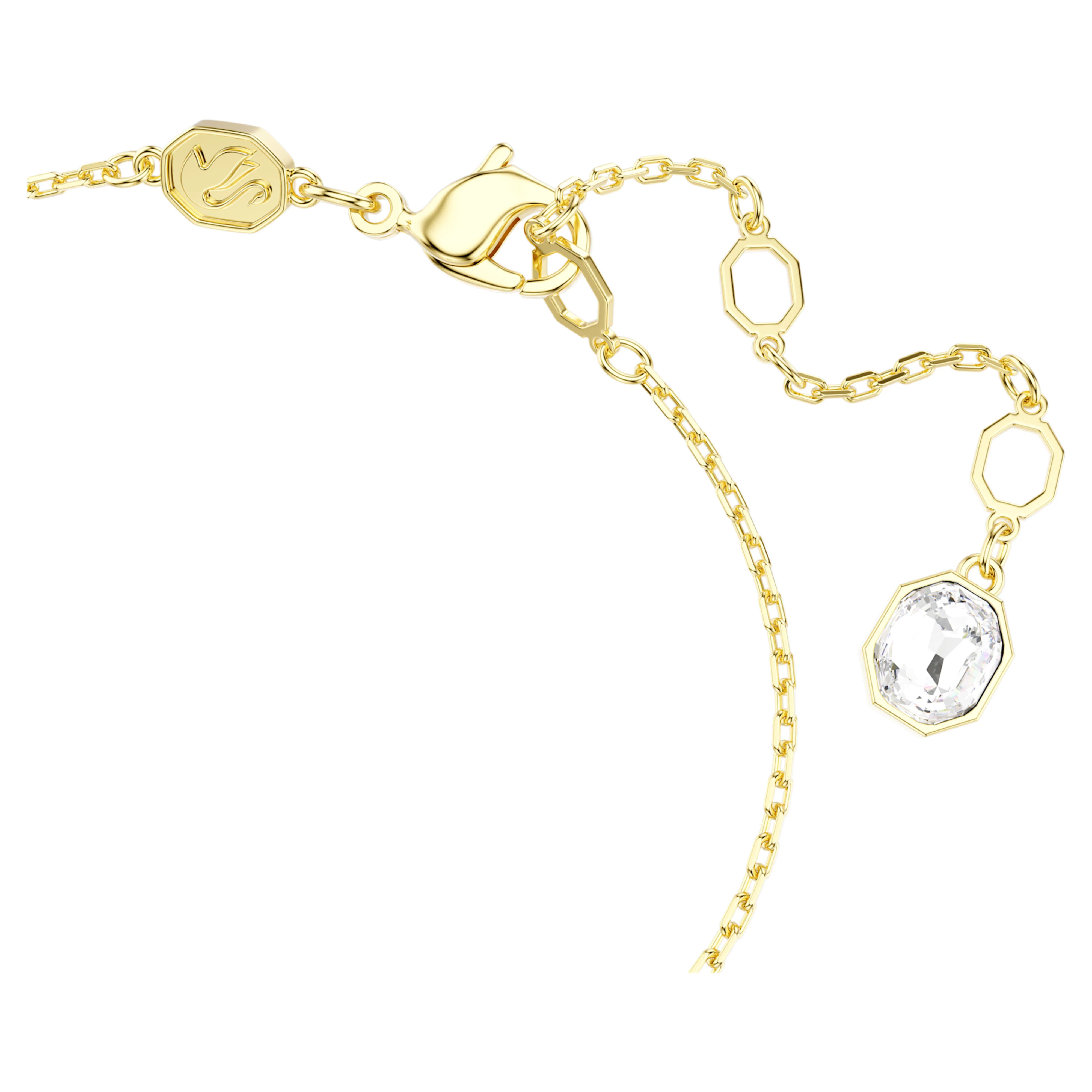 Idyllia bracelet Mixed cuts, Flower, Multicolored, Gold-tone plated - Image 3