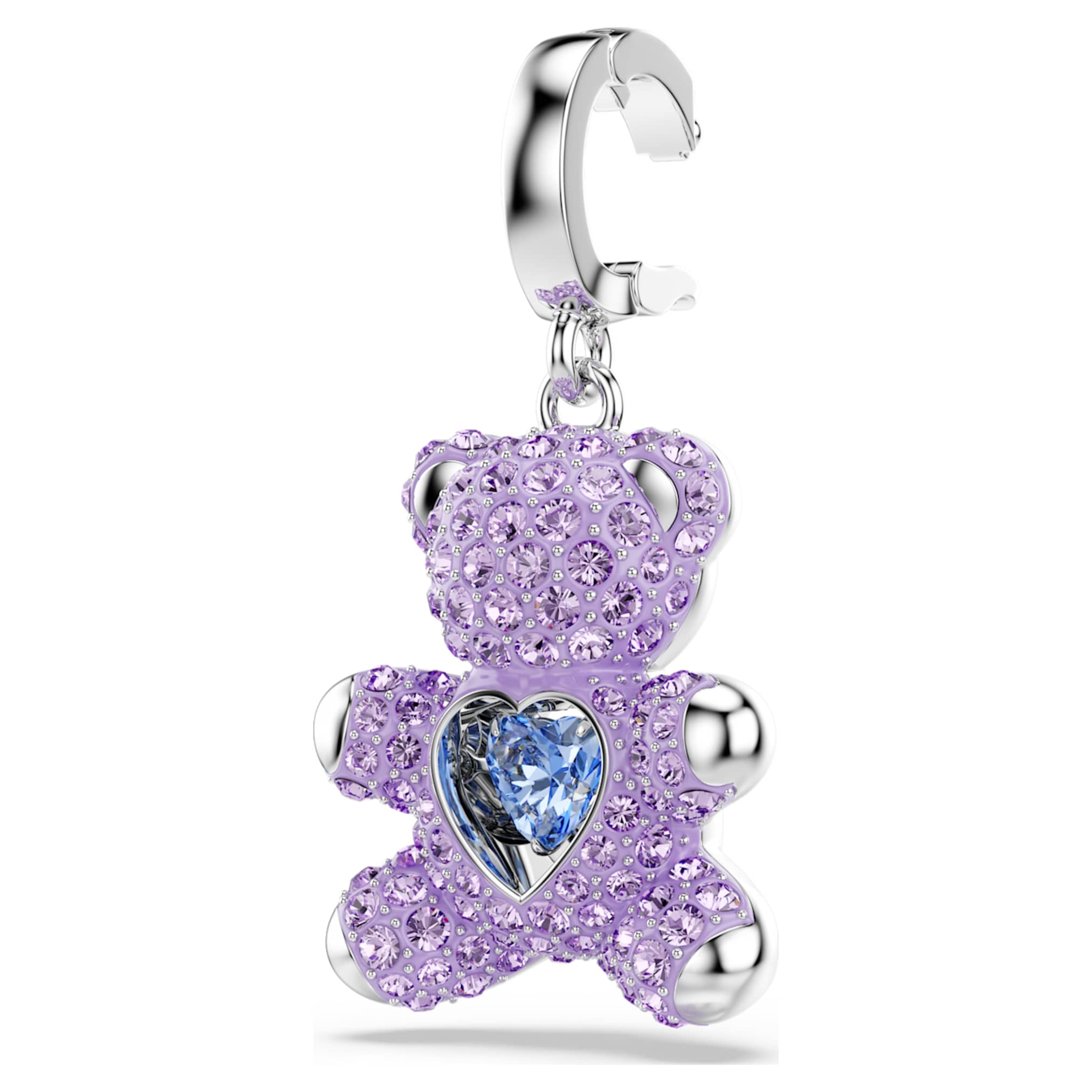 Idyllia charm Mixed cuts, Teddy, Purple, Rhodium plated - Image 3