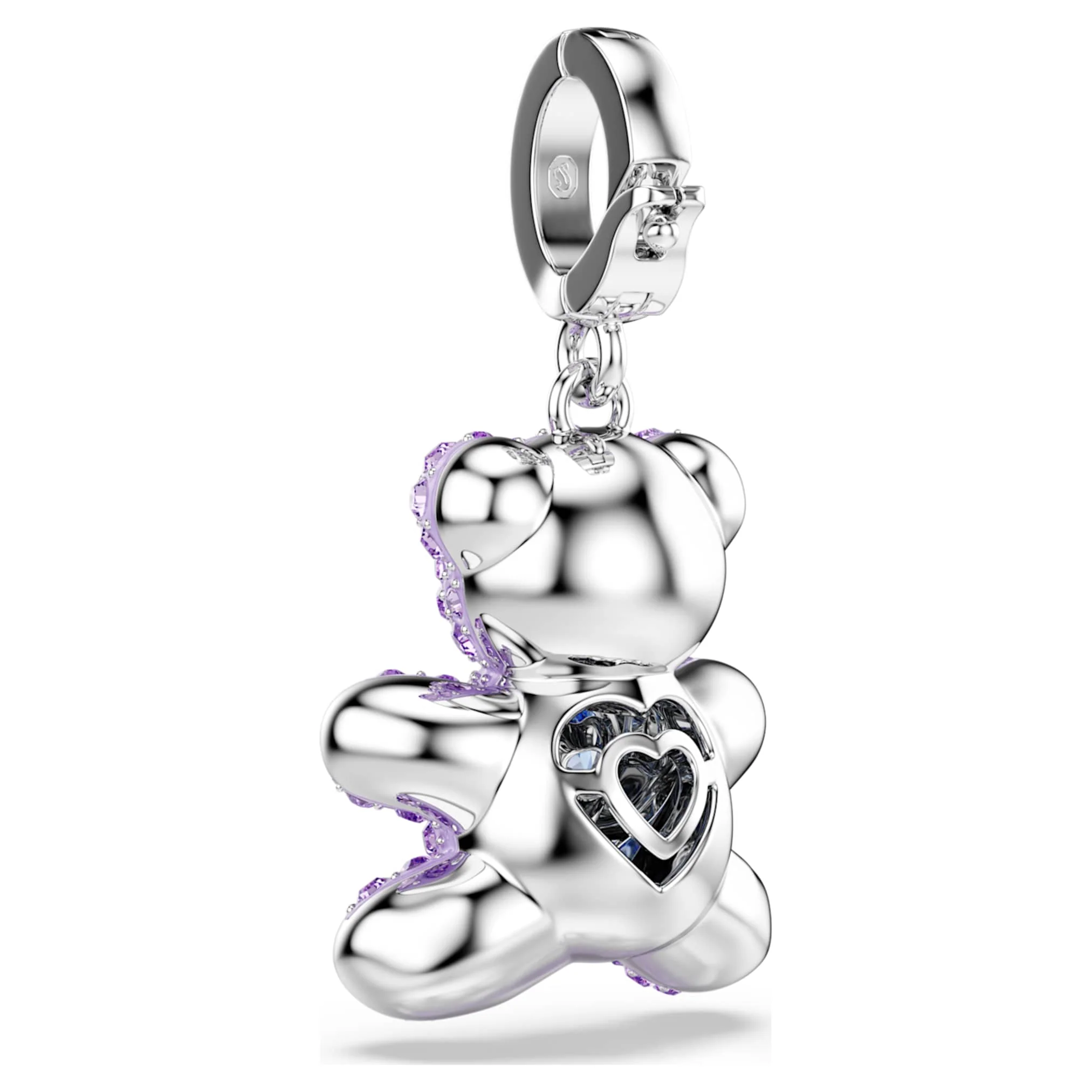 Idyllia charm Mixed cuts, Teddy, Purple, Rhodium plated - Image 5