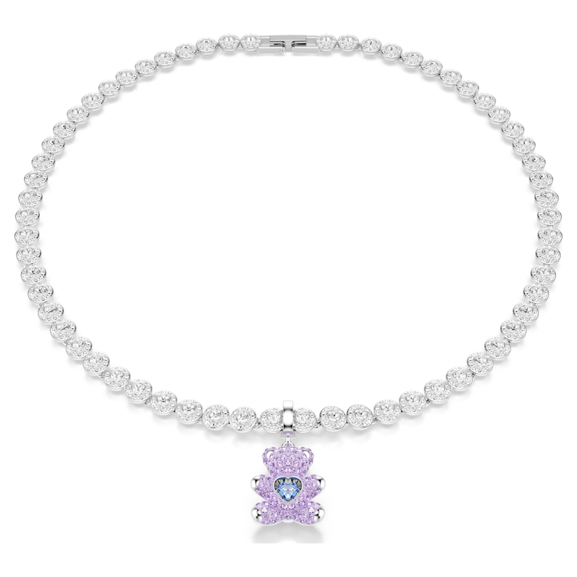 Idyllia charm Mixed cuts, Teddy, Purple, Rhodium plated - Image 6