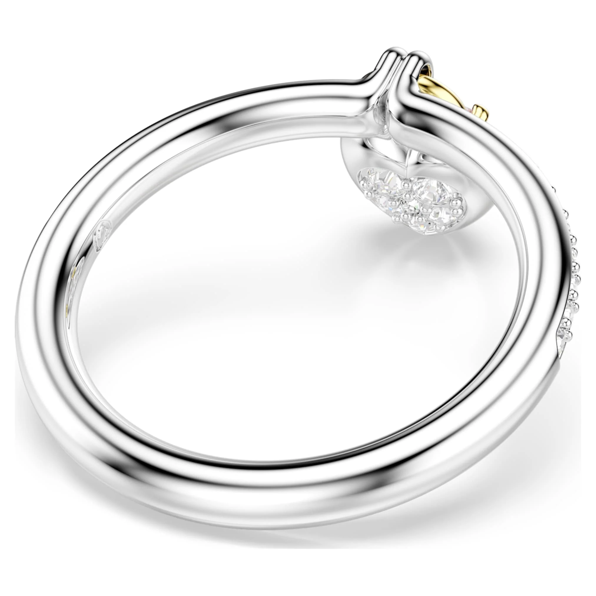 Idyllia motif ring Mixed cuts, Heart, Pink, Mixed metal finish - Image 5