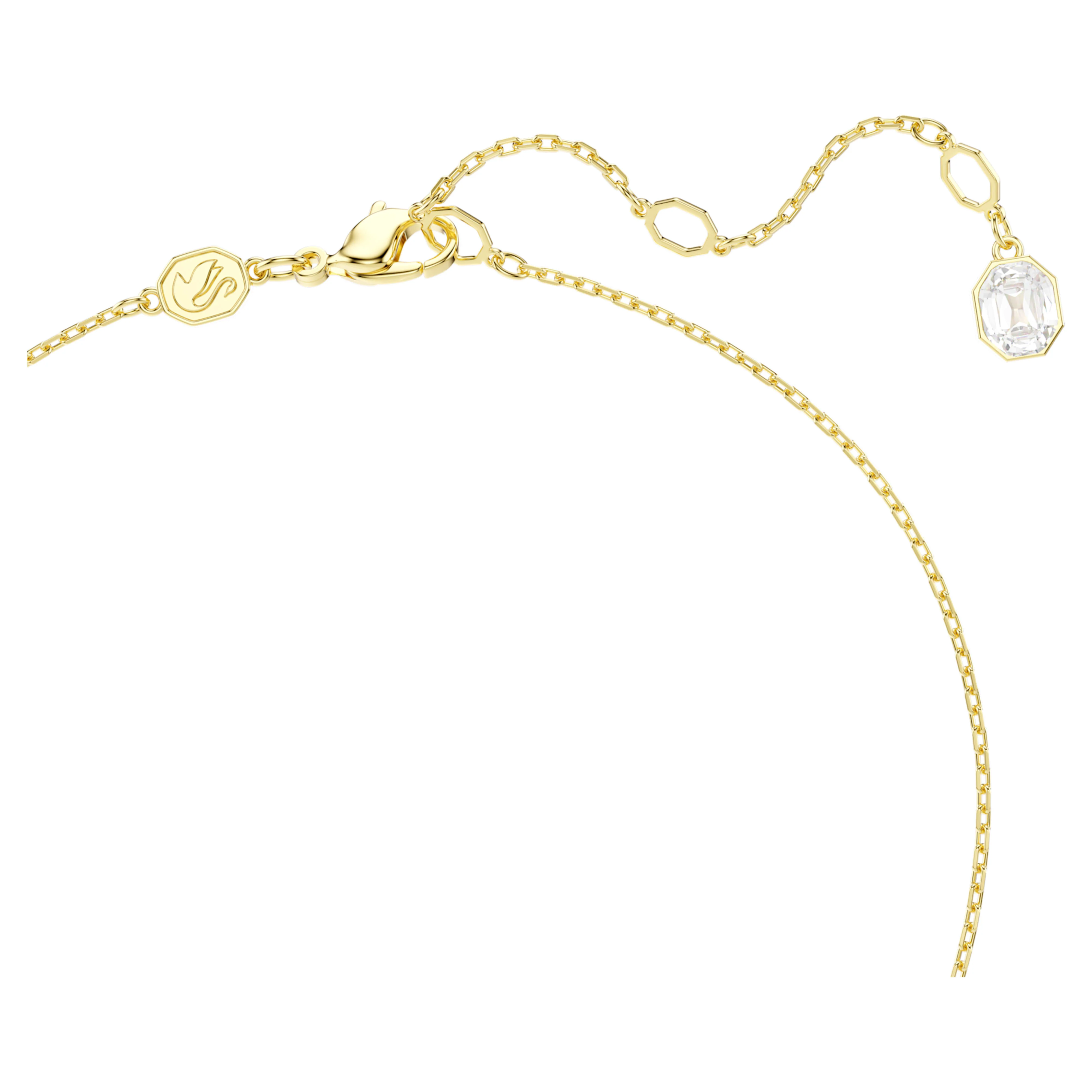 Idyllia pendant Crystal pearl, Mixed cuts, Flower, Multicolored, Gold-tone plated - Image 4