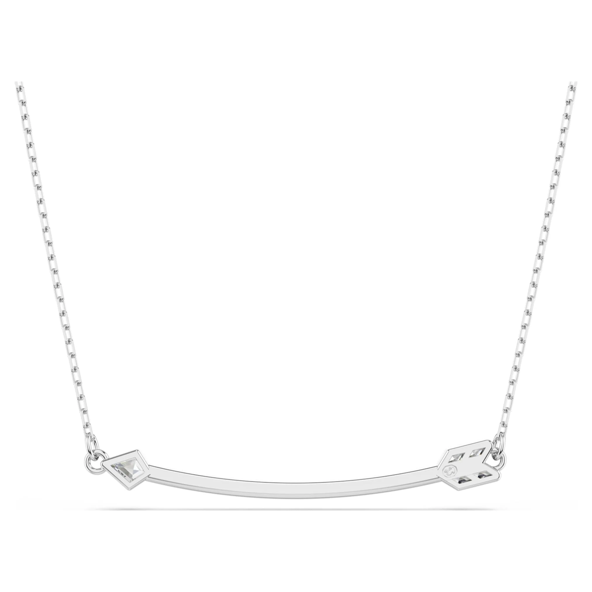 Idyllia pendant Mixed cuts, Arrow, White, Rhodium plated - Image 5