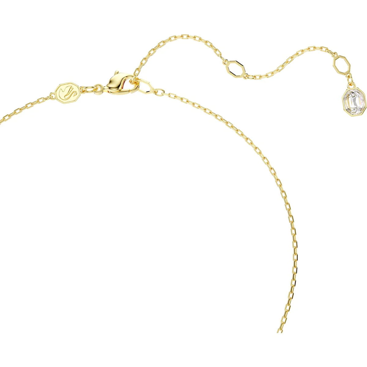 Idyllia Y pendant, Mixed cuts, Flower, Multicolored, Gold-tone plated - Image 3
