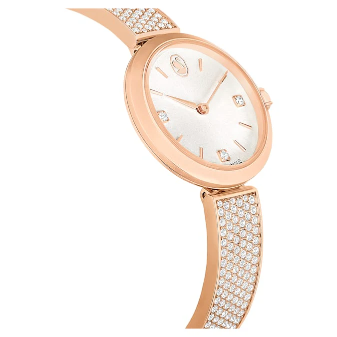Illumina watch Swiss Made, Metal bracelet, Rose gold tone, Rose gold-tone finish - Image 5