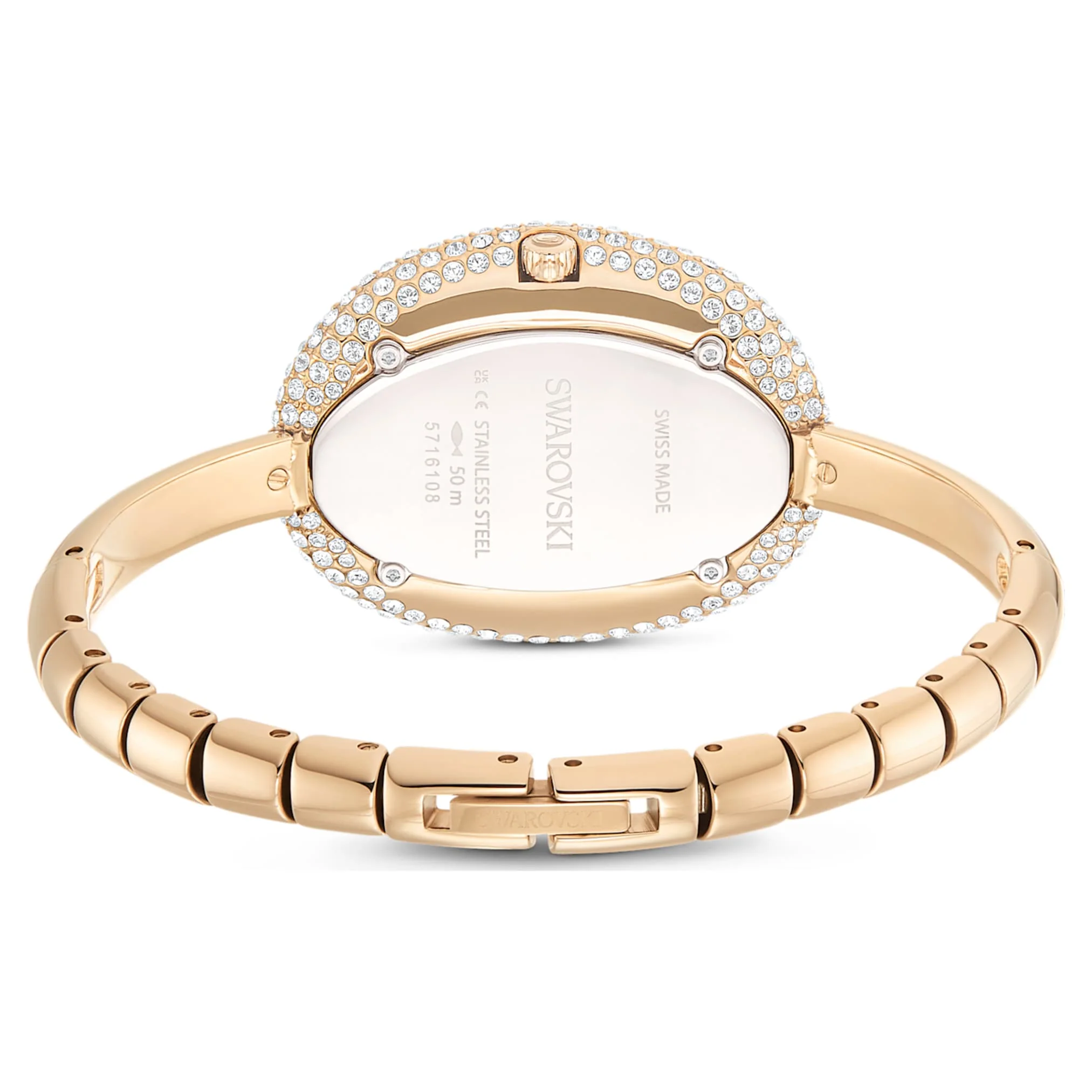 Imber bangle watch Swiss Made, Metal bracelet, Gold tone, Champagne gold-tone finish - Image 3