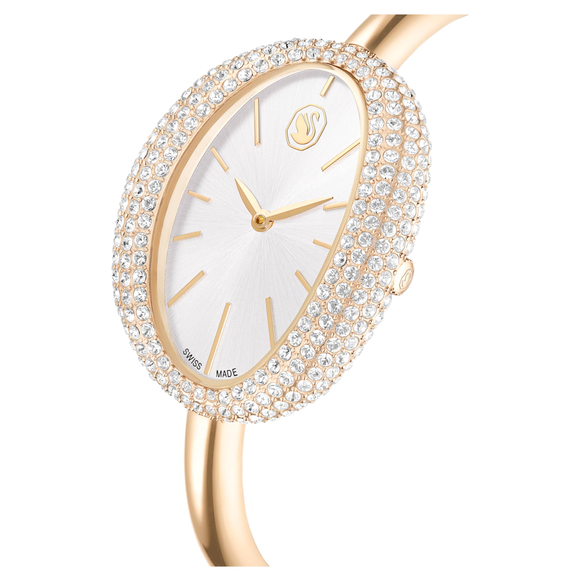 Imber bangle watch Swiss Made, Metal bracelet, Gold tone, Champagne gold-tone finish - Image 4