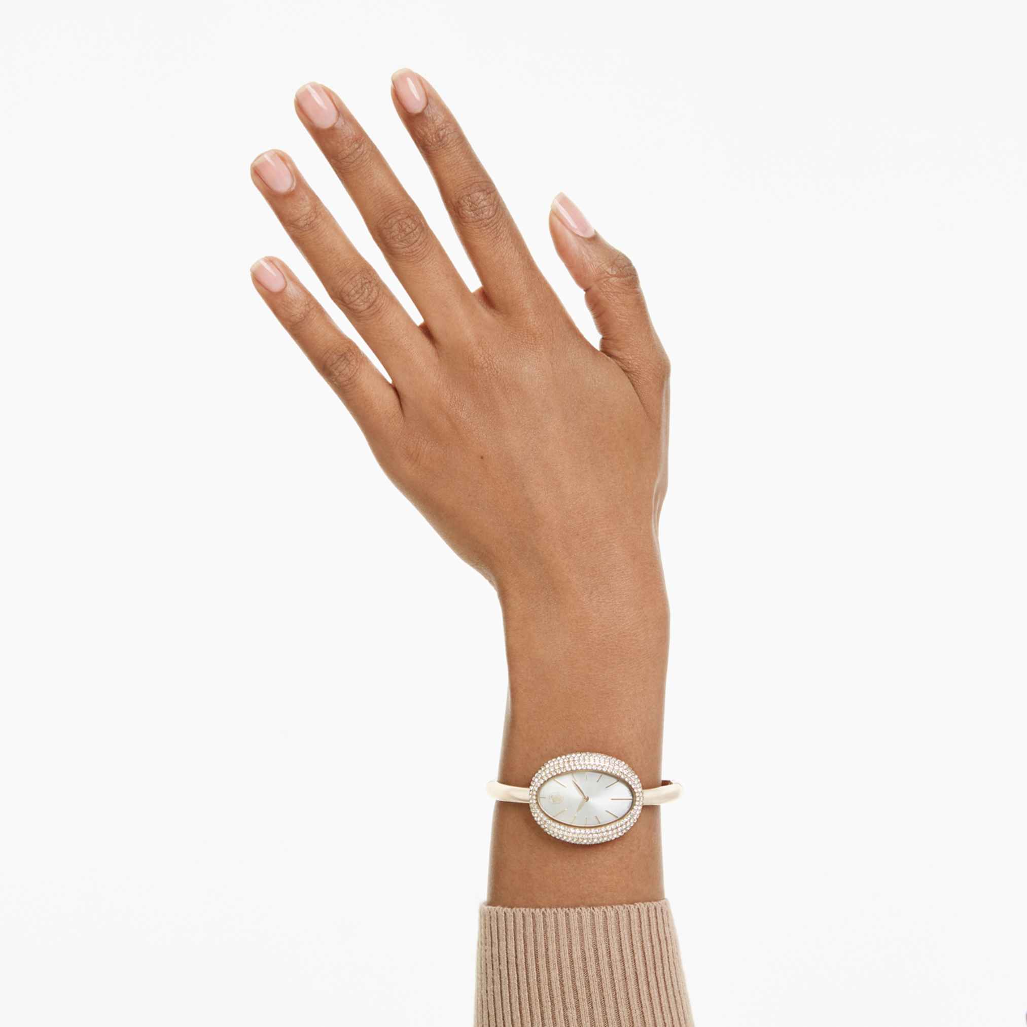 Imber bangle watch Swiss Made, Metal bracelet, Gold tone, Champagne gold-tone finish - Image 7