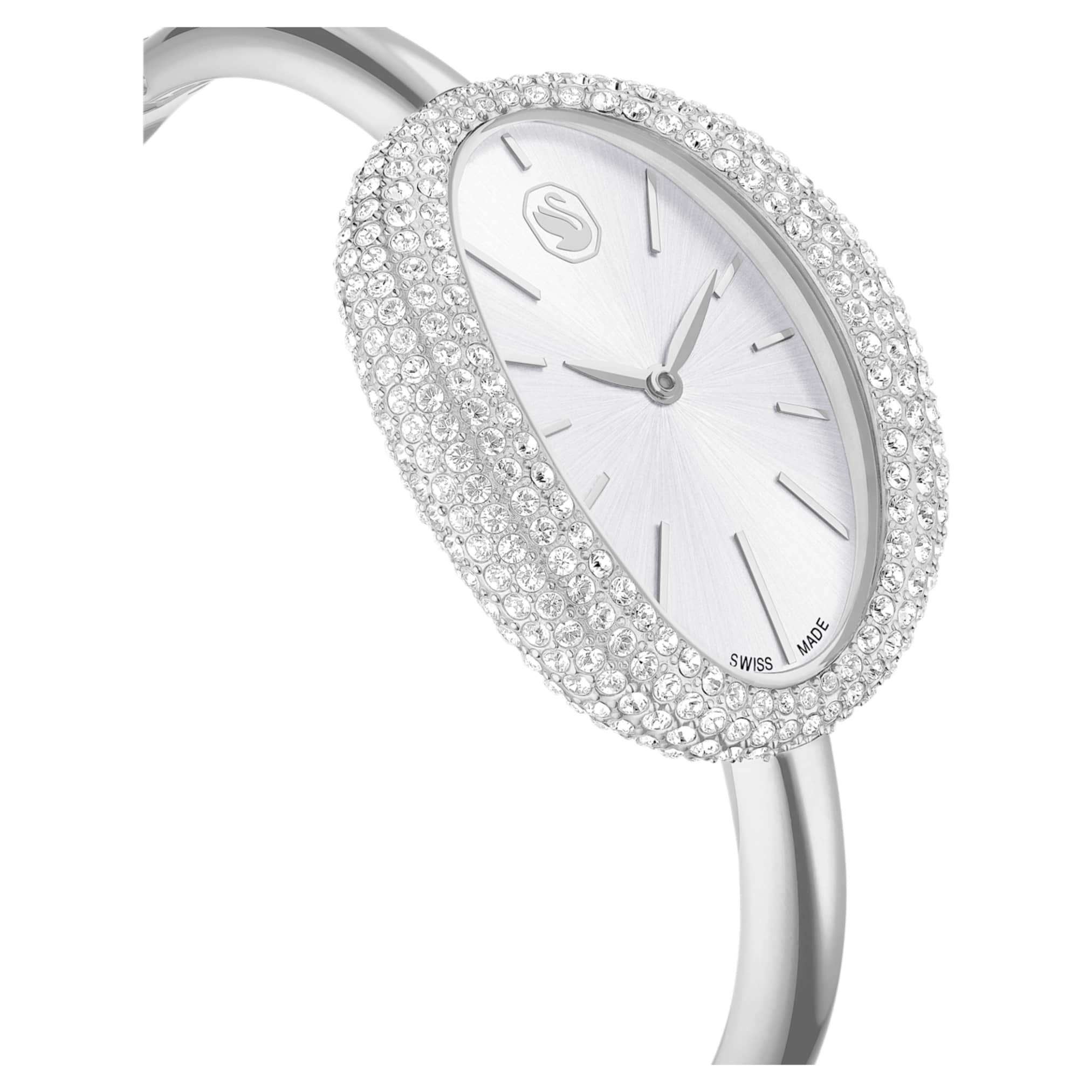Imber bangle watch Swiss Made, Metal bracelet, Silver tone, Stainless steel - Image 6