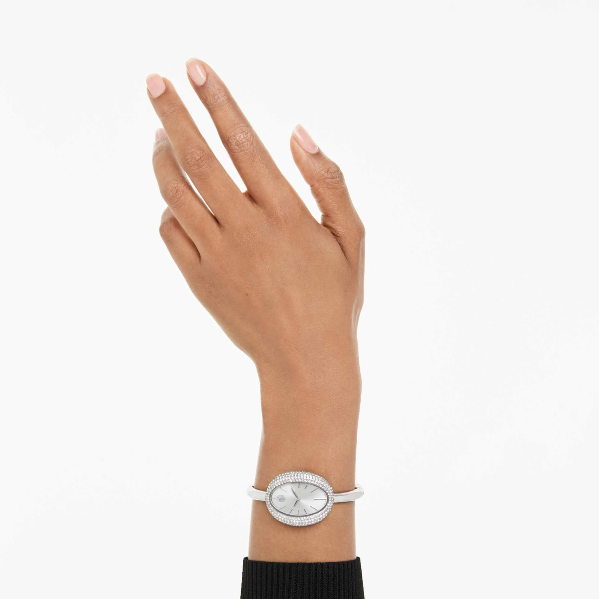 Imber bangle watch Swiss Made, Metal bracelet, Silver tone, Stainless steel - Image 7