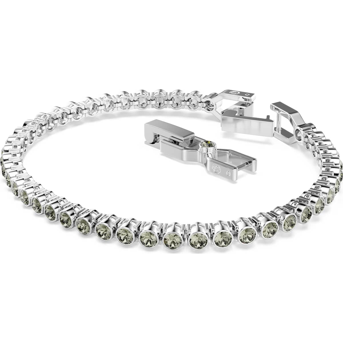 Imber Emily Tennis bracelet Round cut, Black, Rhodium plated - Image 2