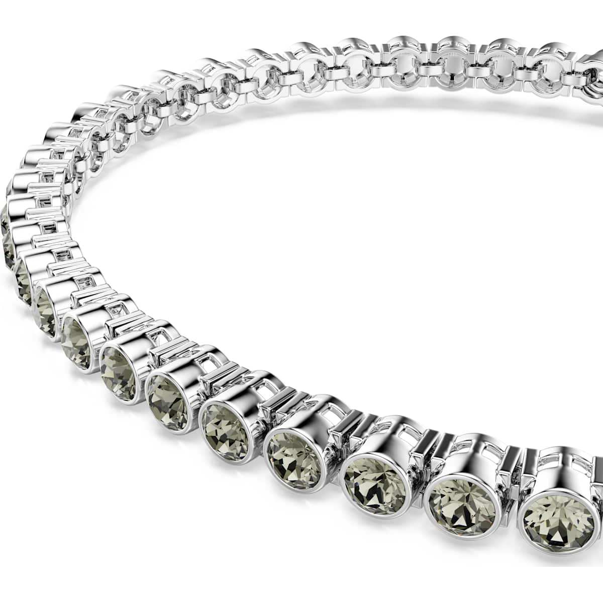 Imber Emily Tennis bracelet Round cut, Black, Rhodium plated - Image 4