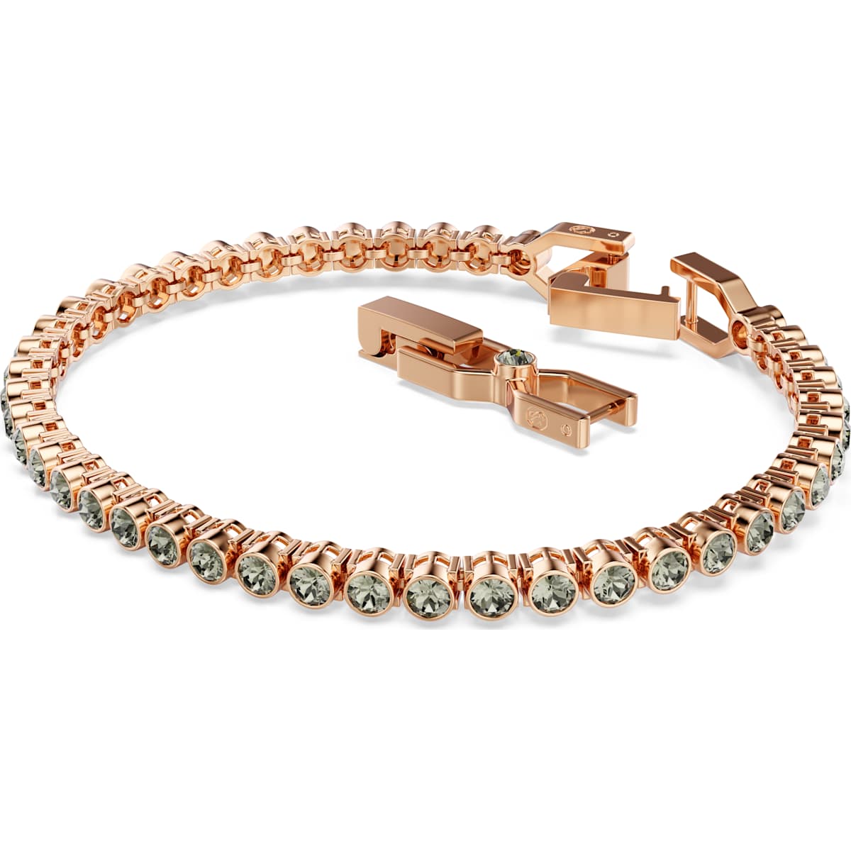 Imber Emily Tennis bracelet Round cut, Black, Rose gold-tone plated - Image 2
