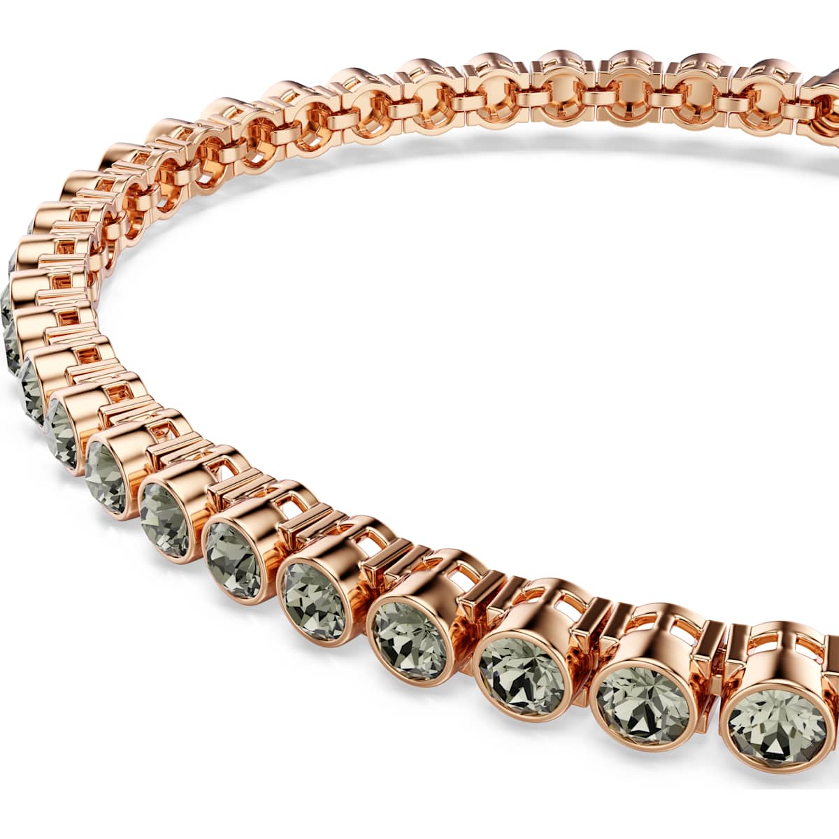 Imber Emily Tennis bracelet Round cut, Black, Rose gold-tone plated - Image 4