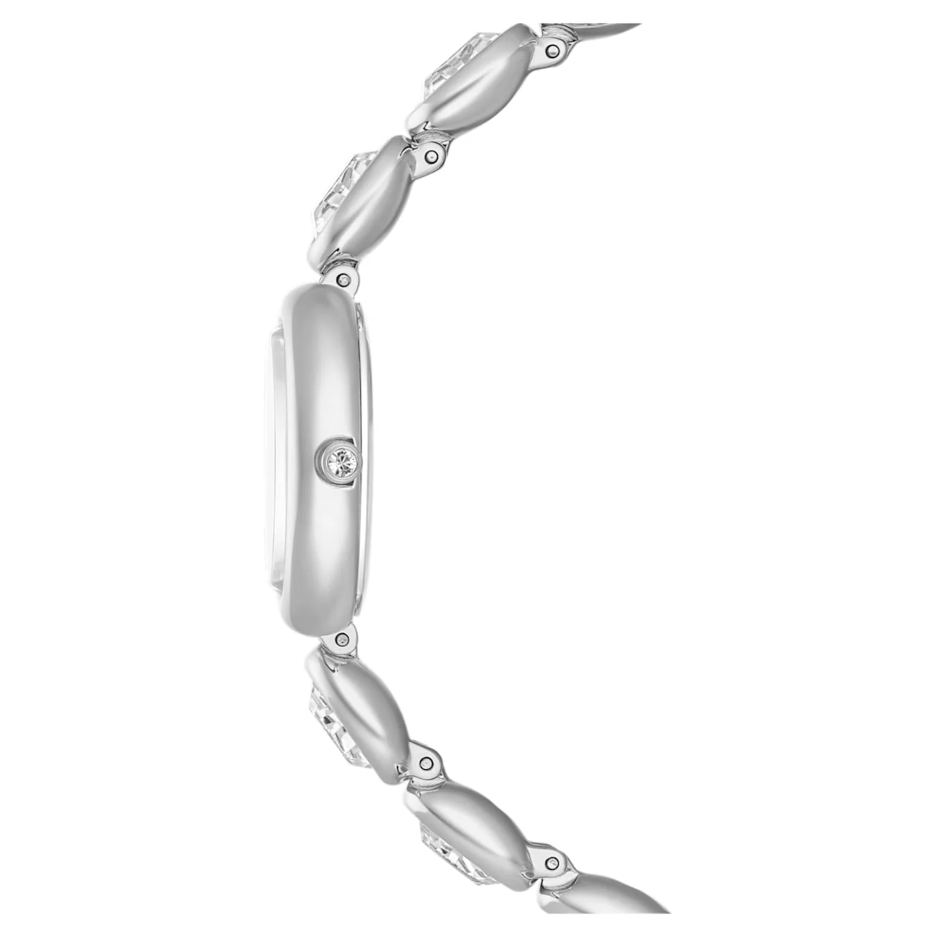 Imber oval watch Swiss Made, Metal bracelet, Silver tone, Stainless steel - Image 5