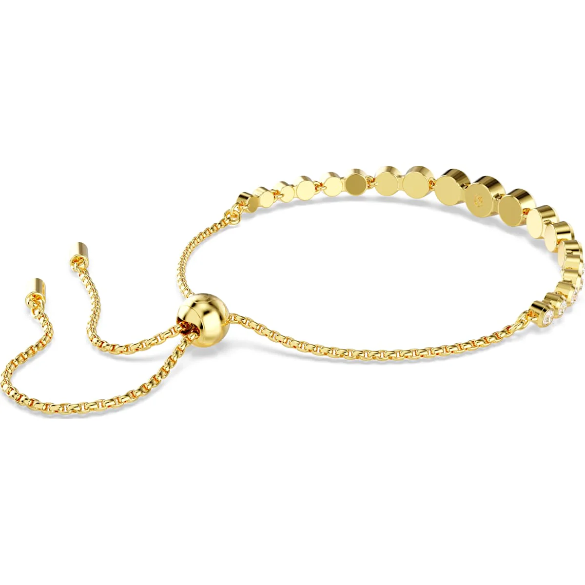 Imber Tennis bracelet Mixed round cuts, White, Gold-tone plated - Image 5