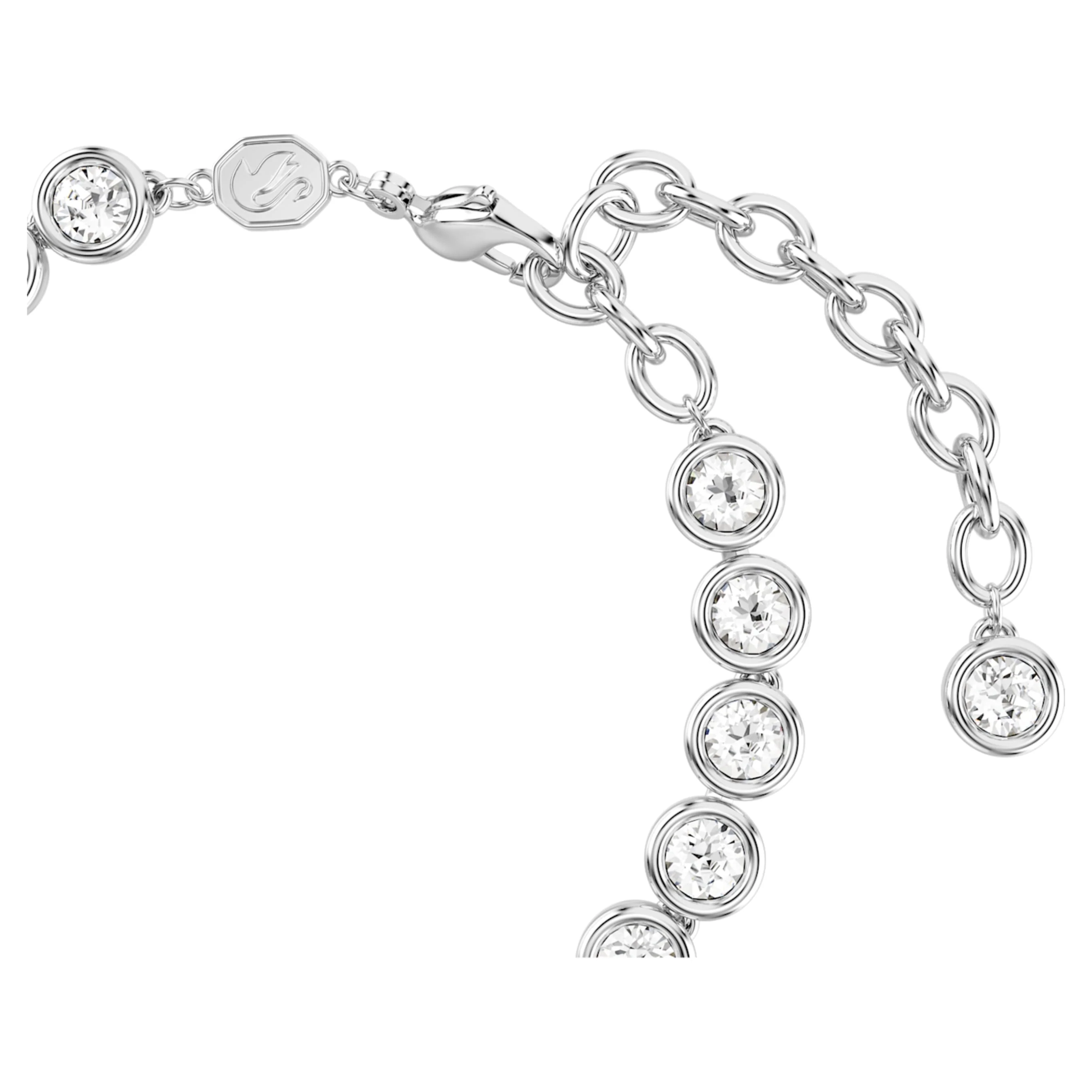 Imber Tennis bracelet Round cut, White, Rhodium plated - Image 5