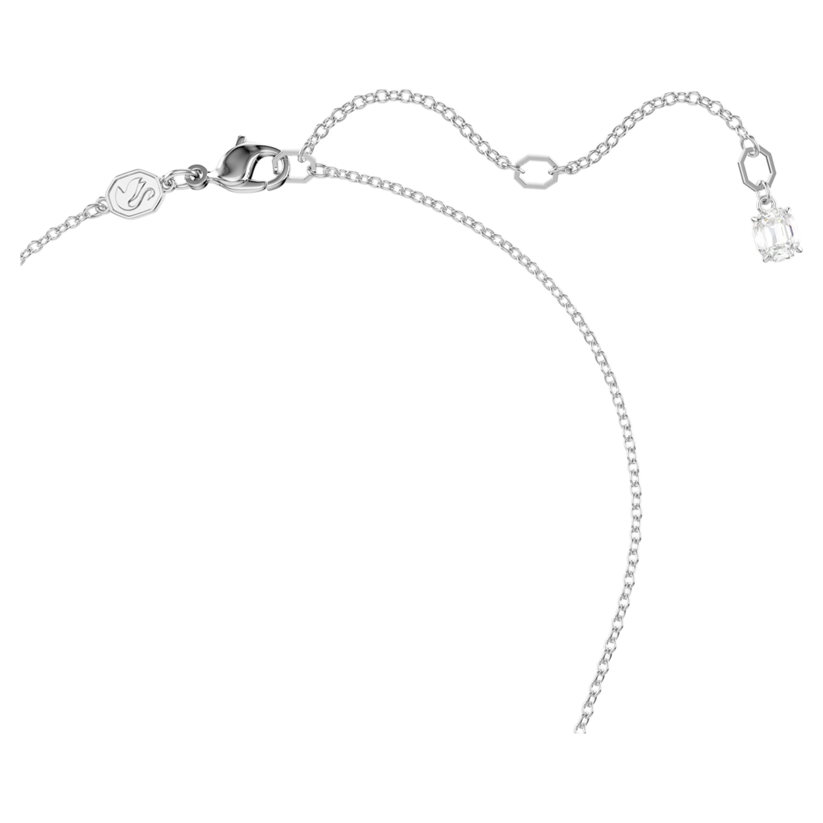 Insigne pendant Round cut, Star, White, Rhodium plated - Image 3