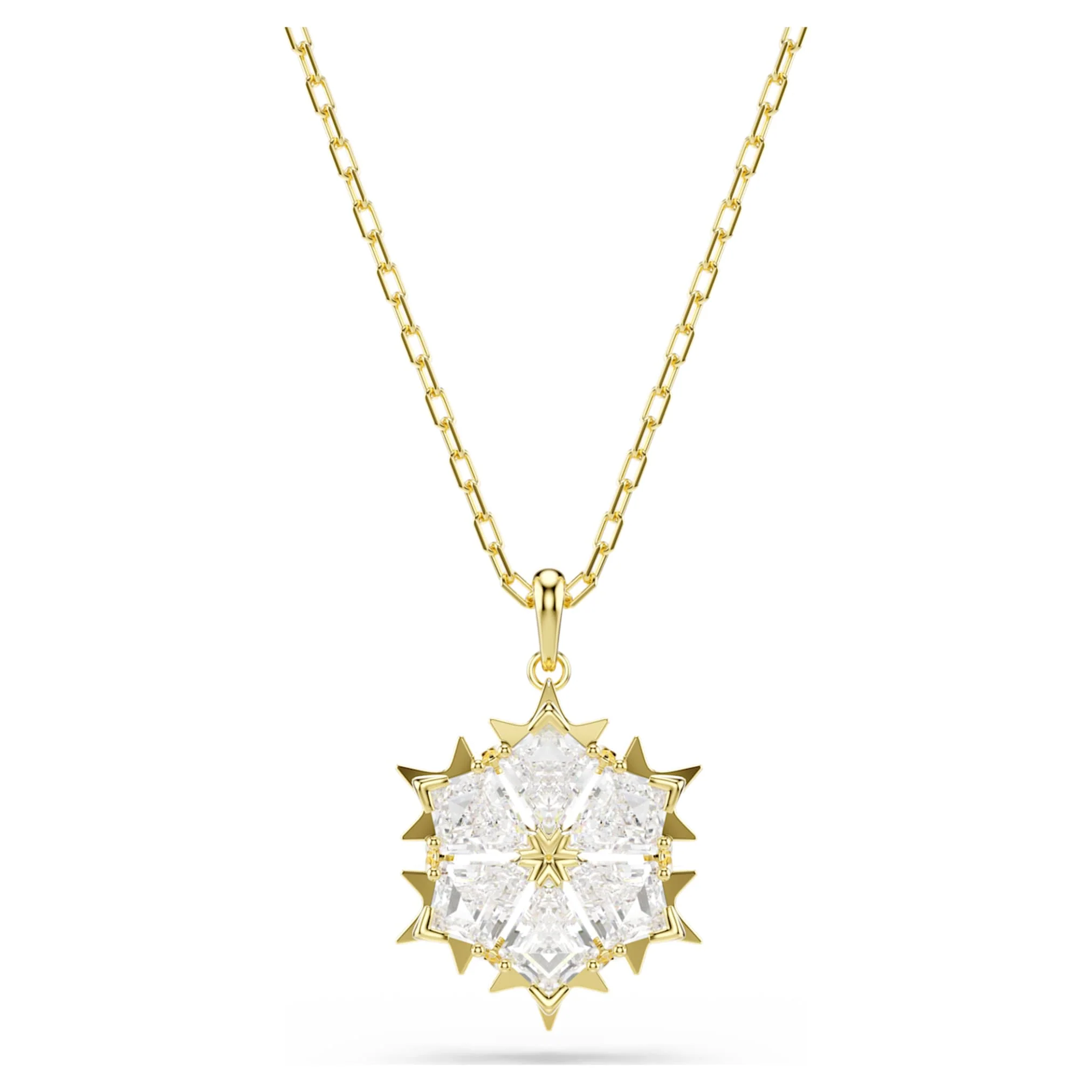 Magic set Set (2), Mixed cuts, Snowflake, White, 18K gold finish - Image 4