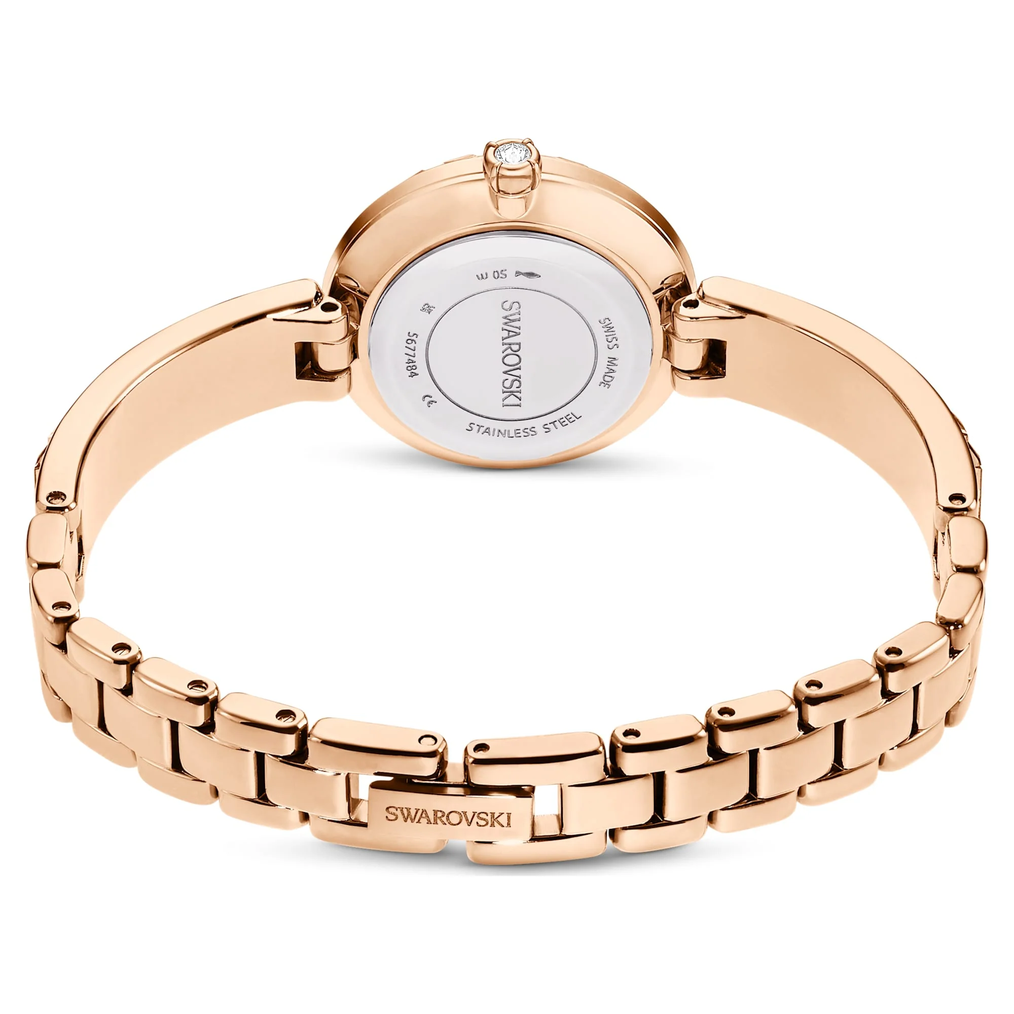 Matrix Bangle watch Swiss Made, Crystal bracelet, Rose gold tone, Rose gold-tone finish - Image 3