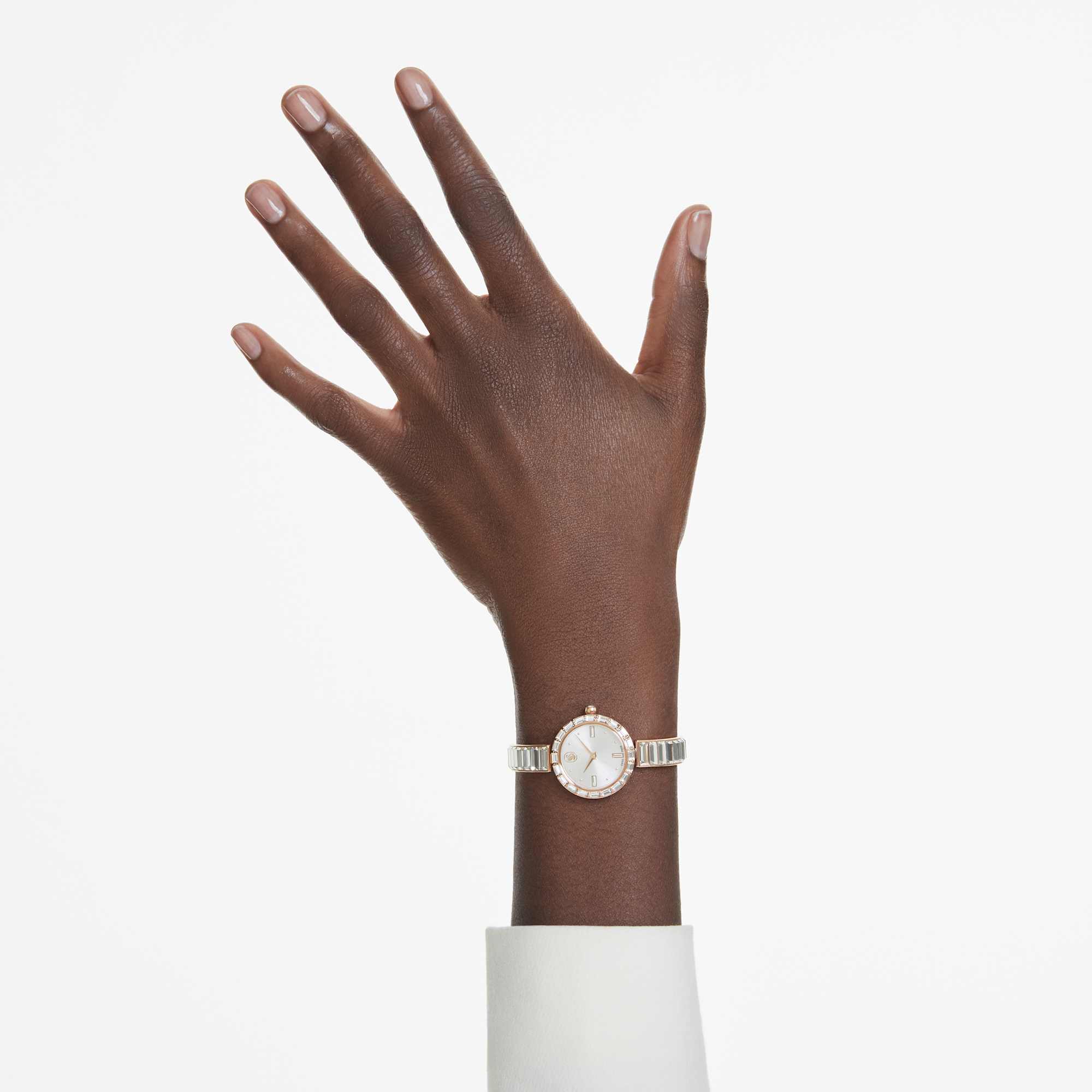 Matrix Bangle watch Swiss Made, Crystal bracelet, Rose gold tone, Rose gold-tone finish - Image 7