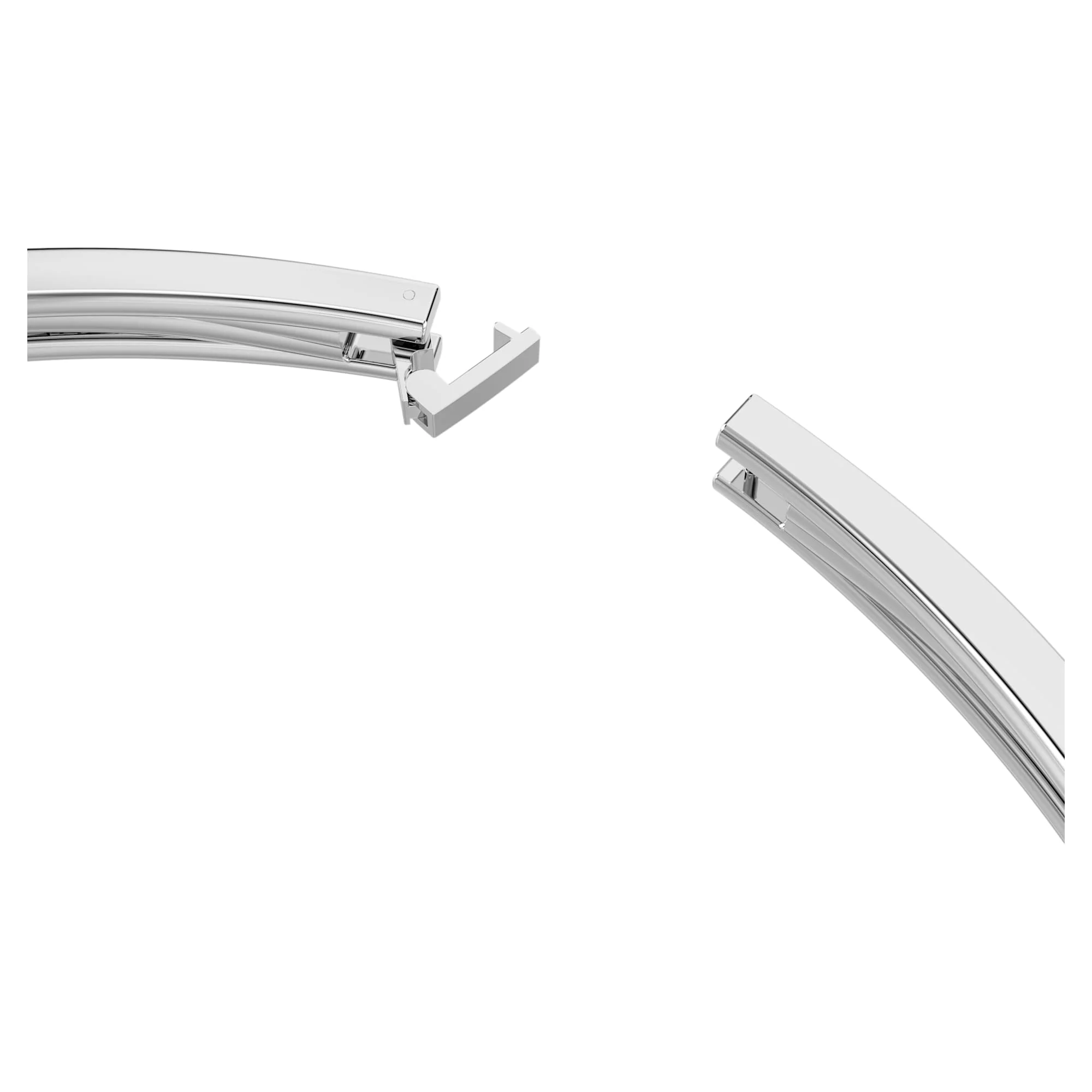 Matrix choker Mixed cuts, White, Rhodium plated - Image 3