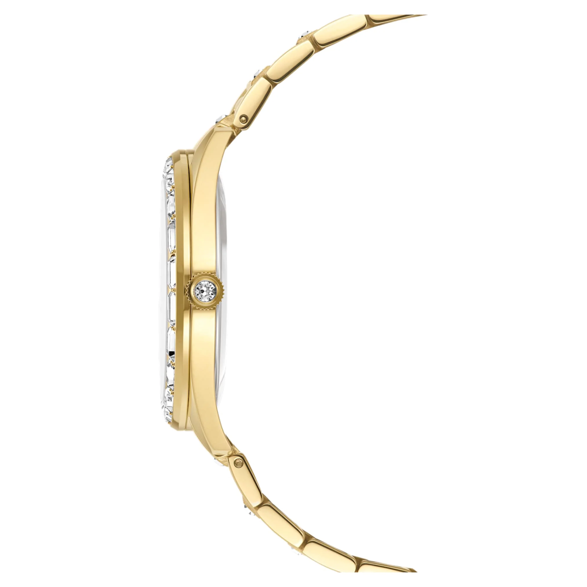 Matrix date watch Swiss Made, Metal bracelet, Gold tone, Gold-tone finish - Image 5