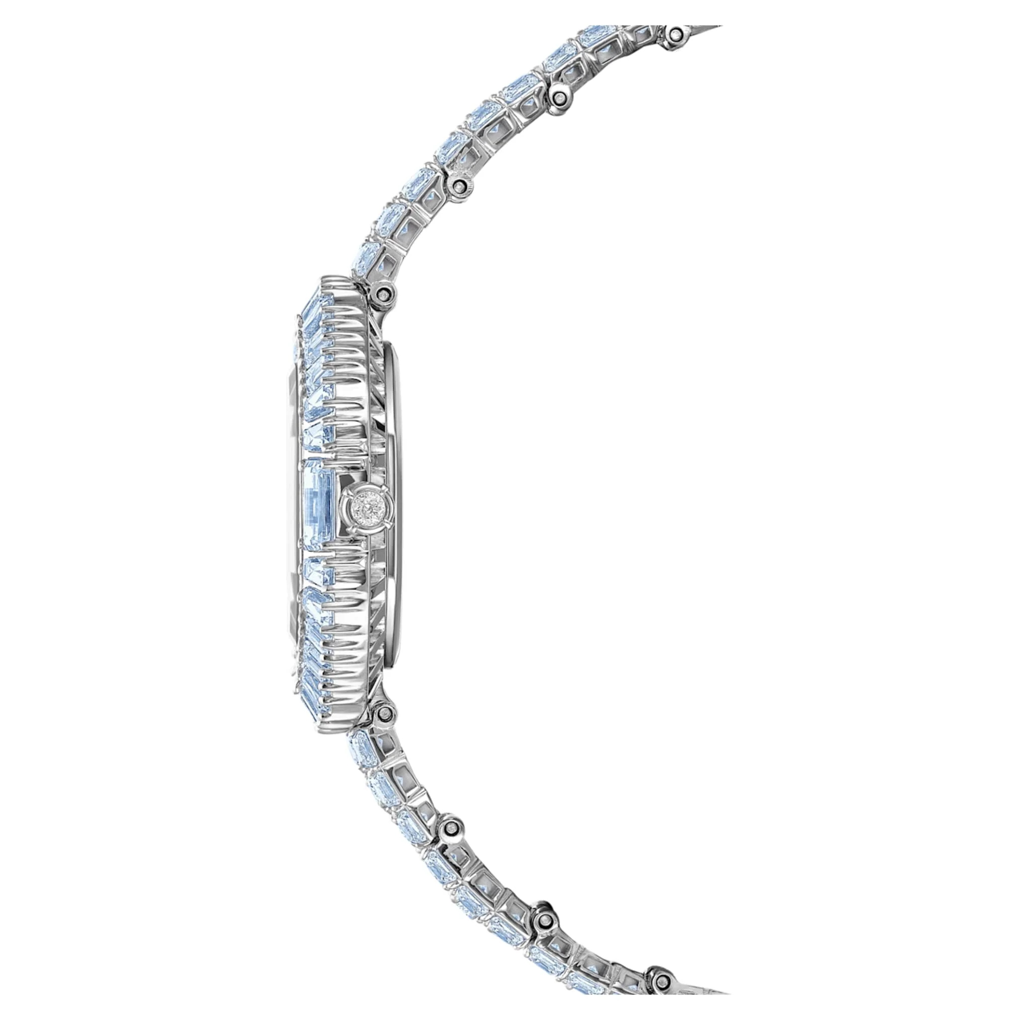 Matrix octagon watch Baguette cut, Metal bracelet, Blue, Stainless steel - Image 5