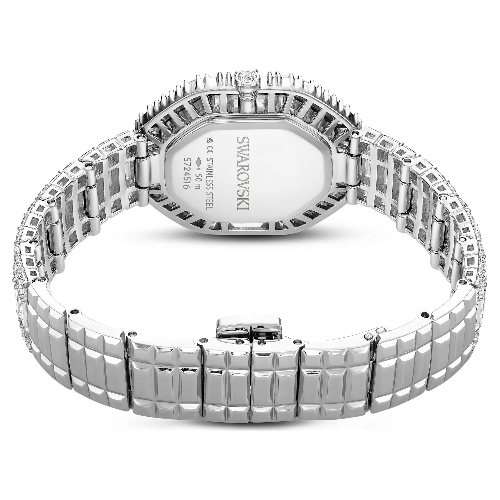 Matrix Octagon watch Baguette cut, Metal bracelet, Silver tone, Stainless steel - Image 3