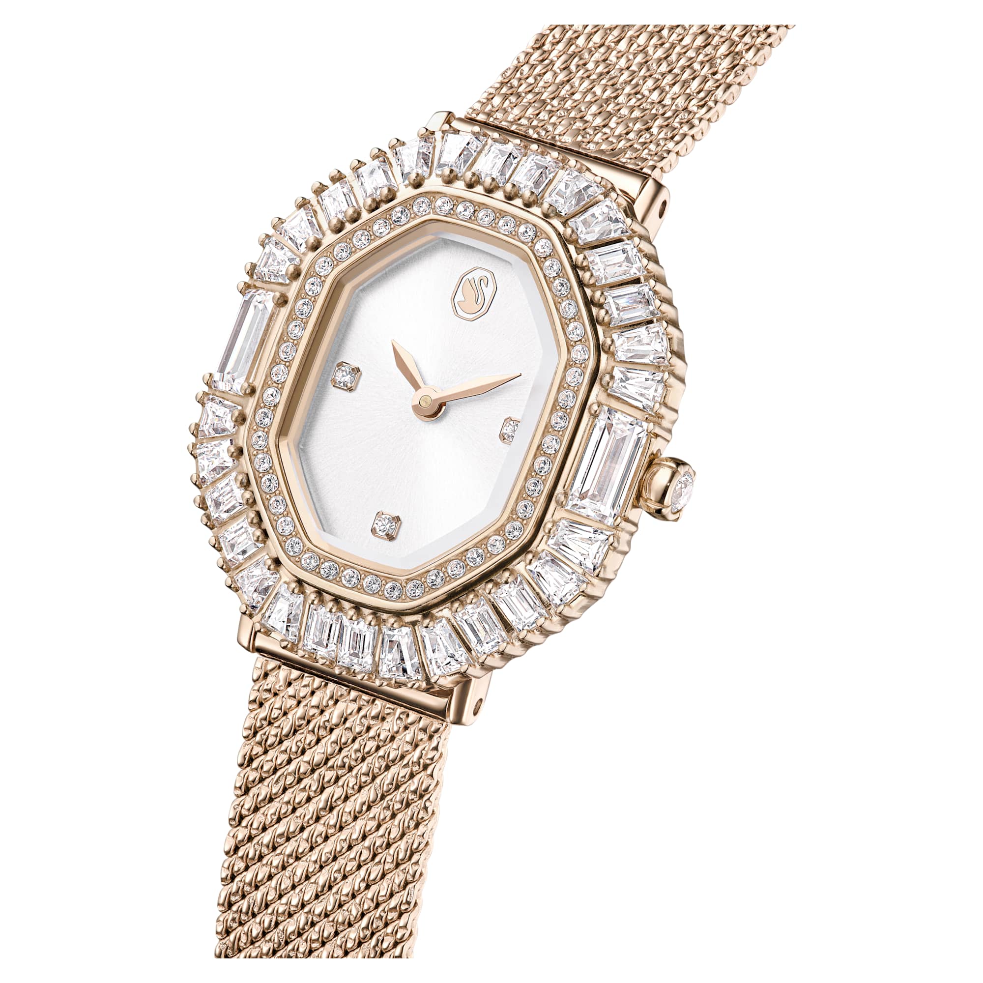 Matrix Octagon watch Metal bracelet, Gold tone, Champagne gold-tone finish - Image 4
