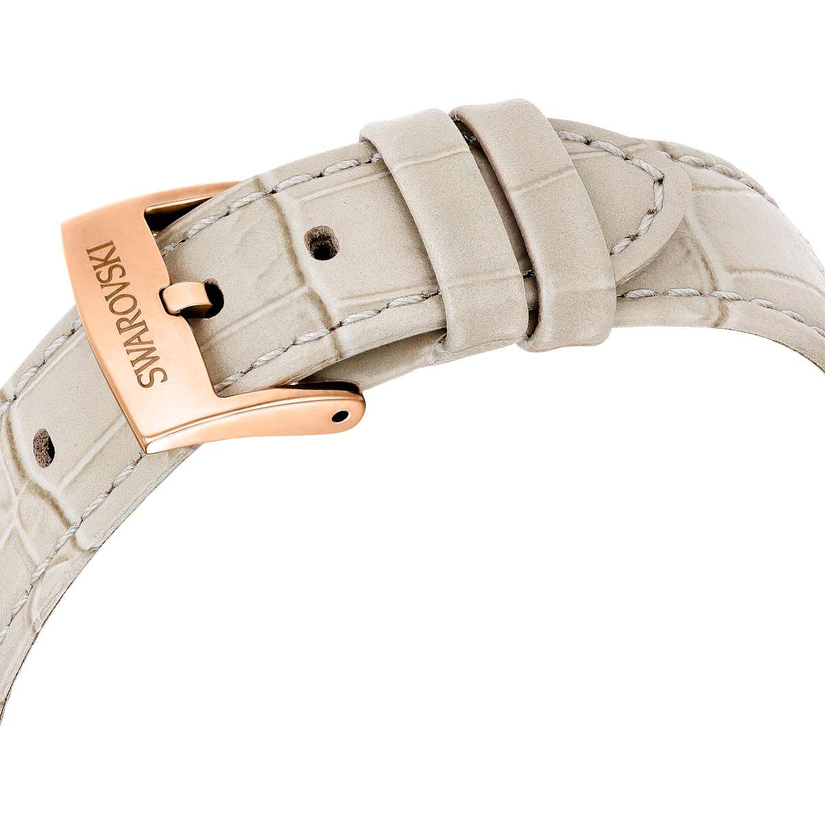 Matrix Tennis Chrono watch, Swiss Made, Leather strap, Beige, Rose gold-tone finish - Image 7