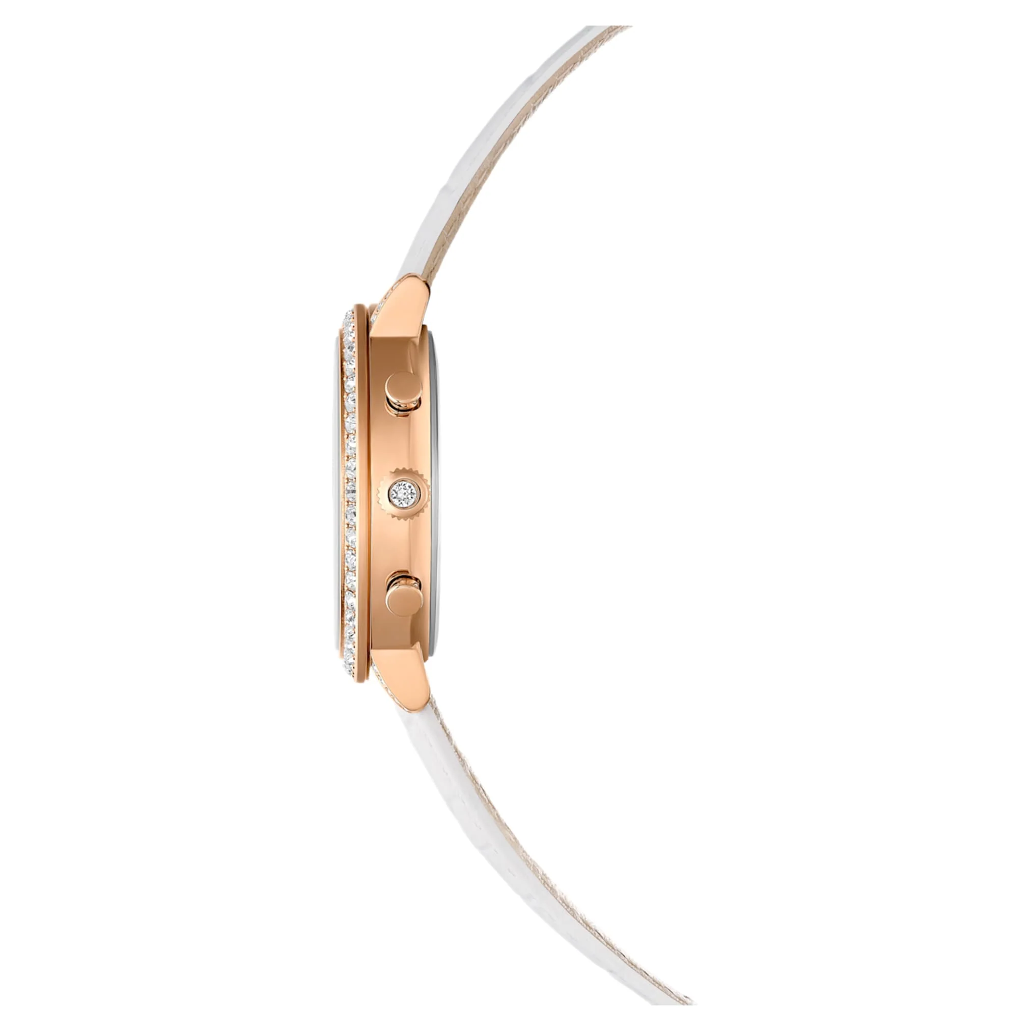 Matrix tennis chrono watch Swiss Made, Leather strap, Rose gold tone, Rose gold-tone finish - Image 5