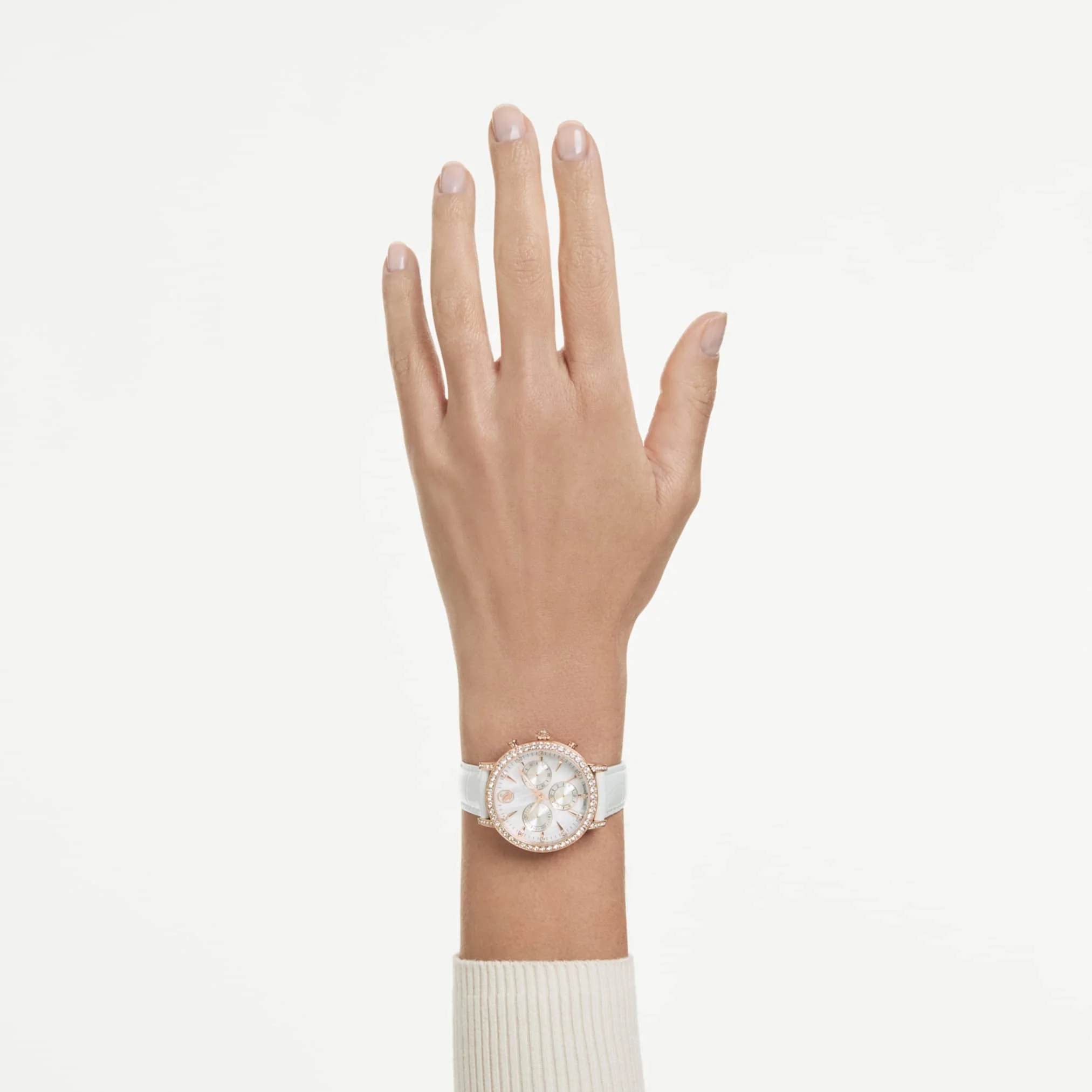 Matrix tennis chrono watch Swiss Made, Leather strap, Rose gold tone, Rose gold-tone finish - Image 7