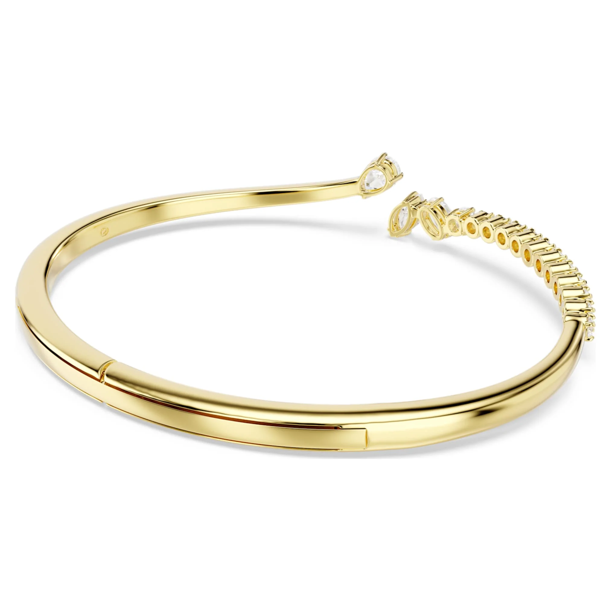 Mesmera bangle Mixed cuts, White, 18K gold finish - Image 4