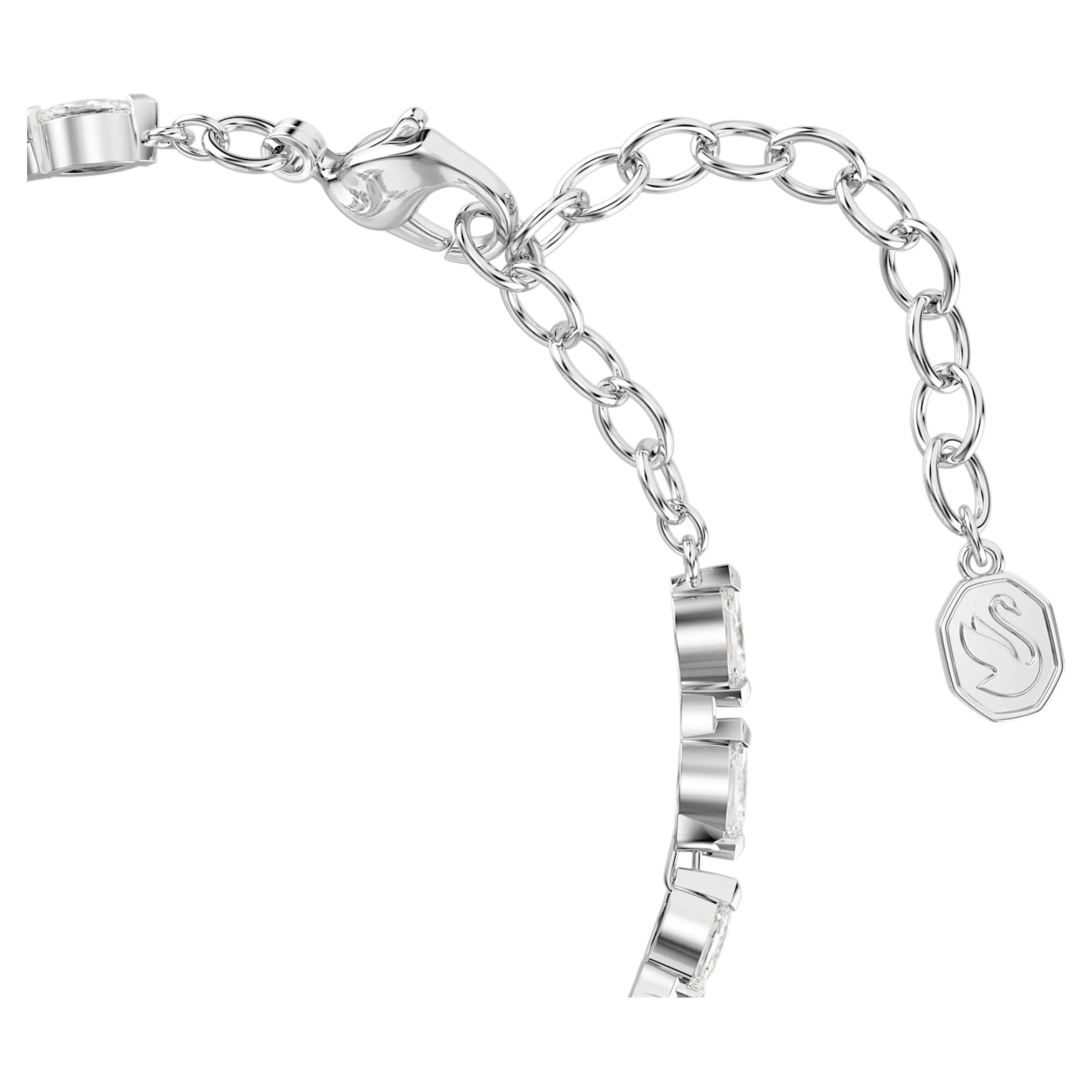 Mesmera bracelet Marquise cut, White, Rhodium plated - Image 3