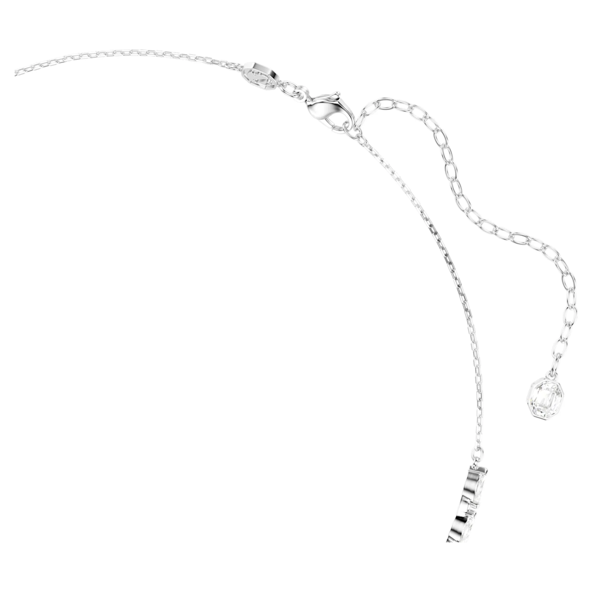 Mesmera necklace Marquise cut, White, Rhodium plated - Image 3