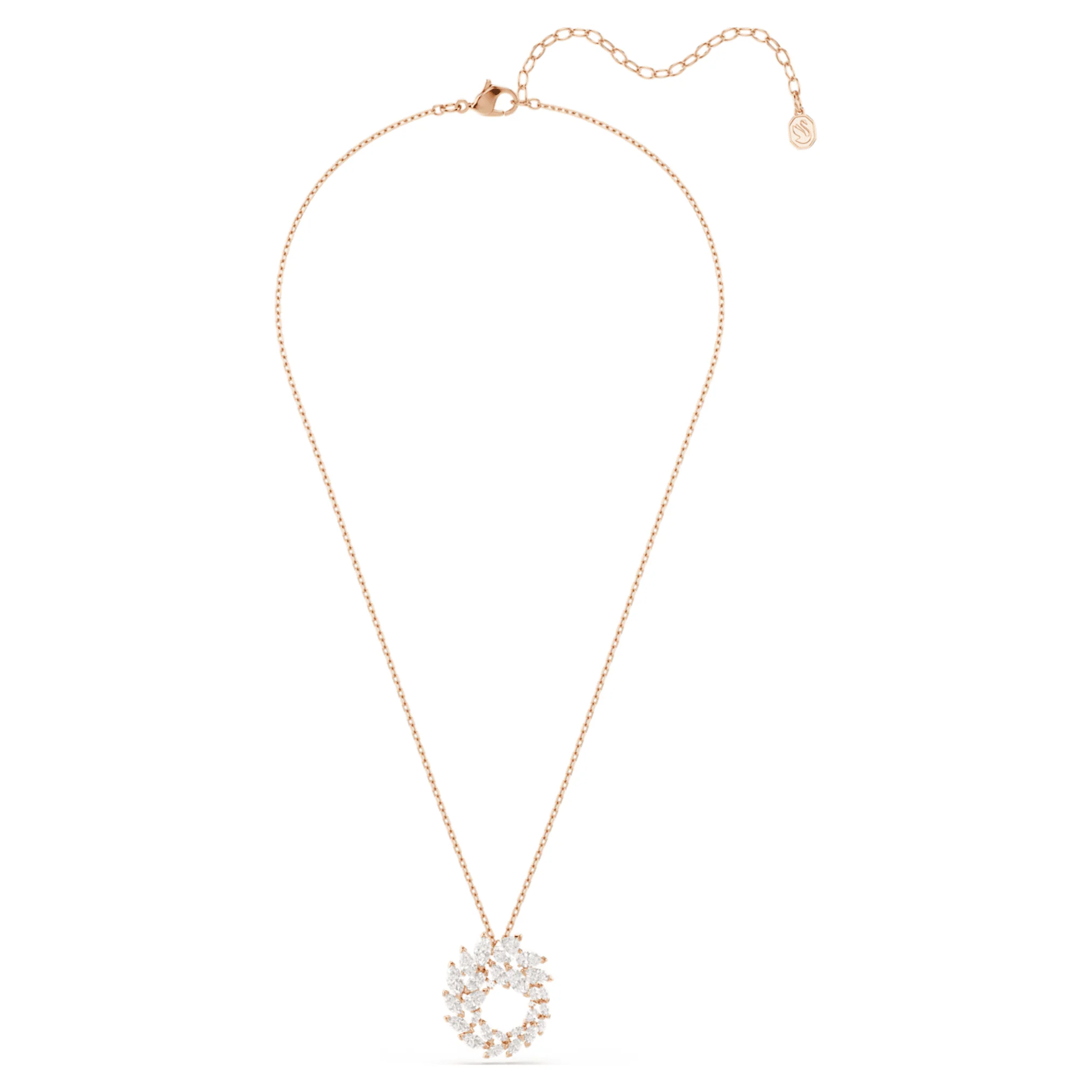 Mesmera pendant Marquise cut, White, 18K rose gold finish - Image 2