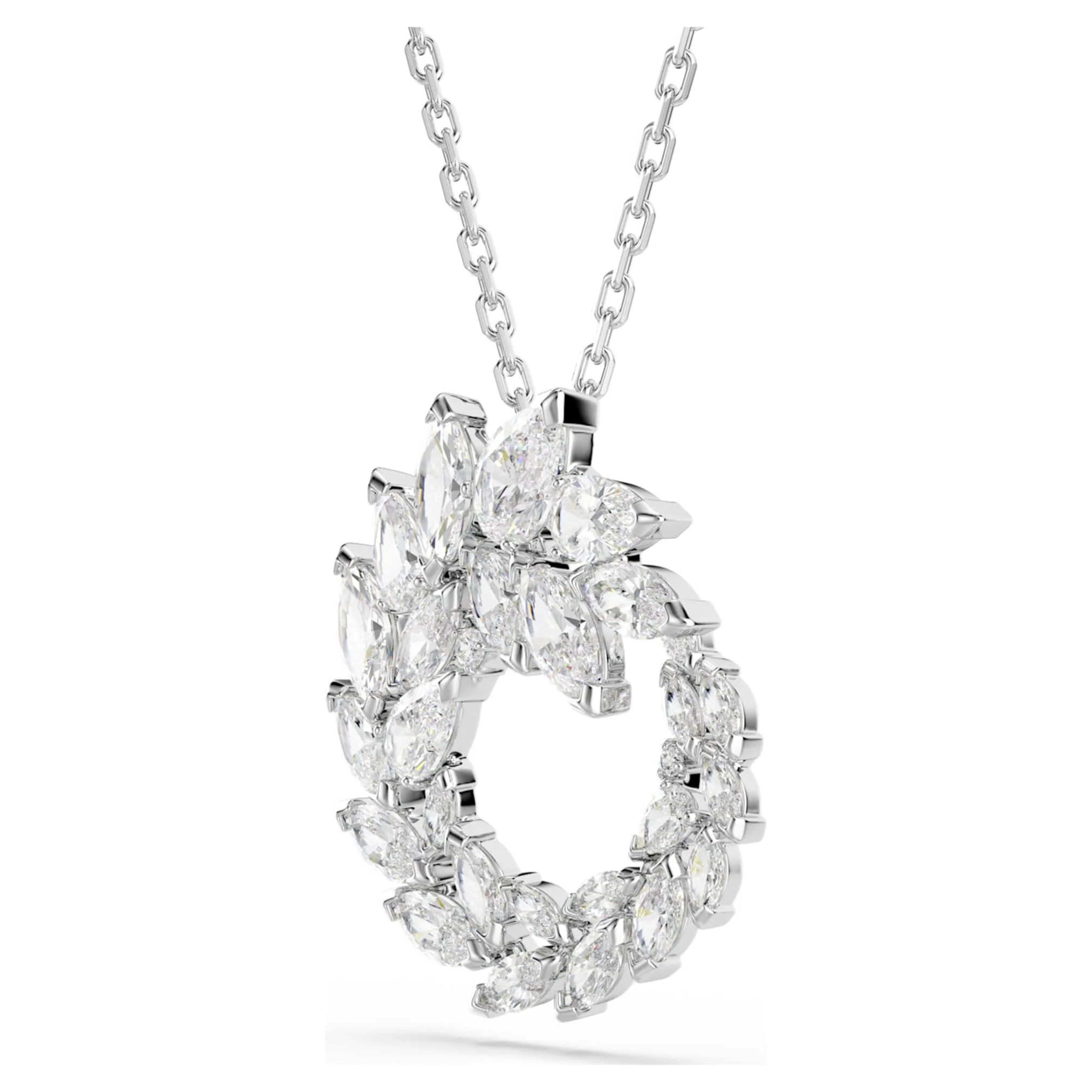Mesmera pendant Marquise cut, White, Rhodium plated - Image 3