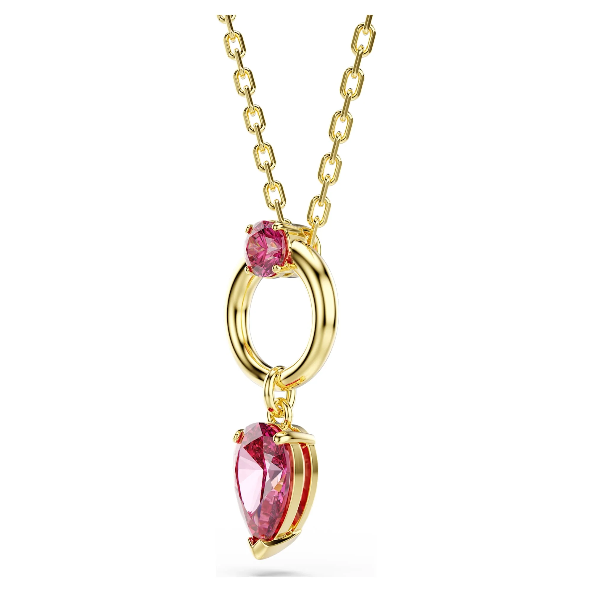 Mesmera pendant Mixed cuts, Red, Gold-tone plated - Image 3