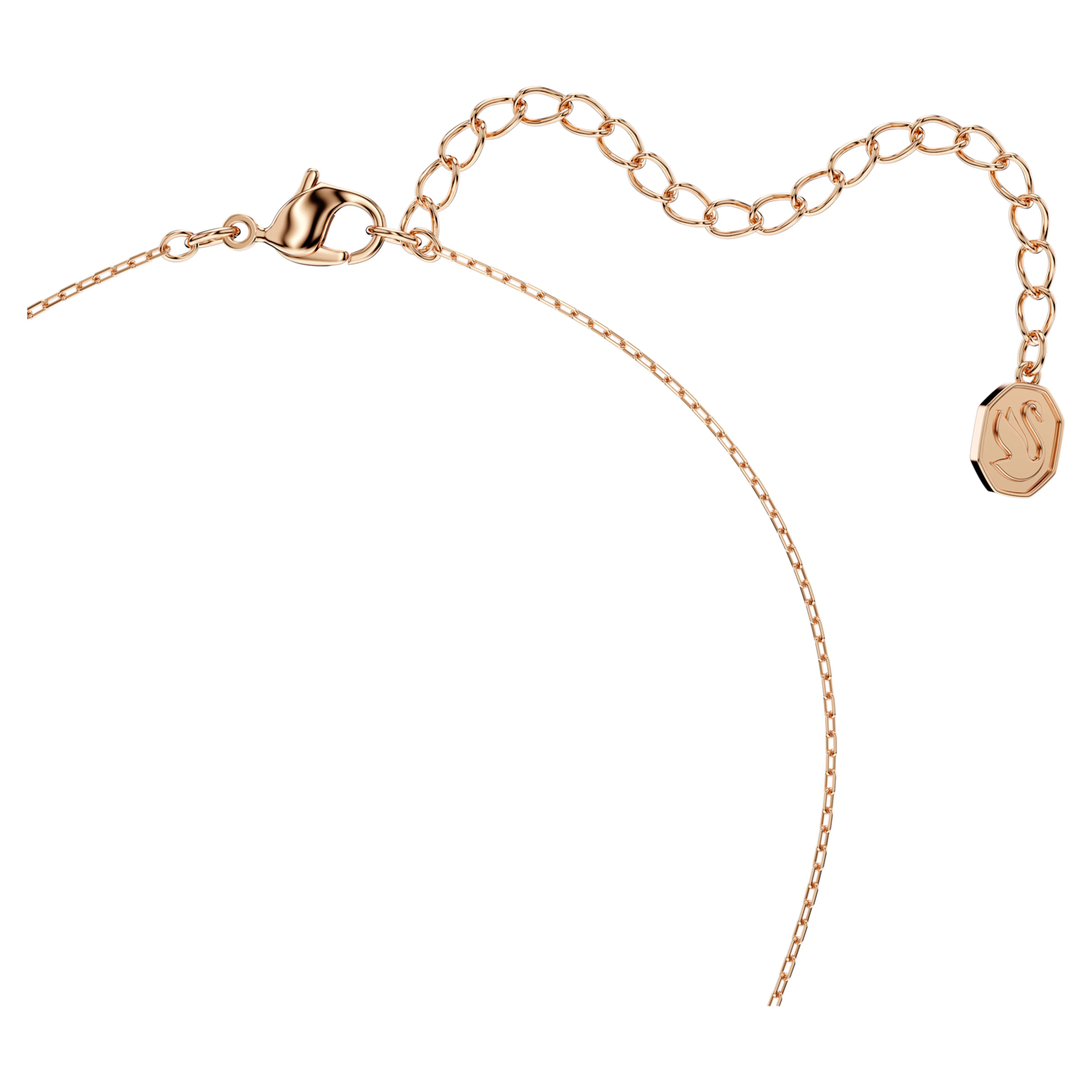 Mesmera pendant Mixed cuts, White, Rose gold-tone plated - Image 4
