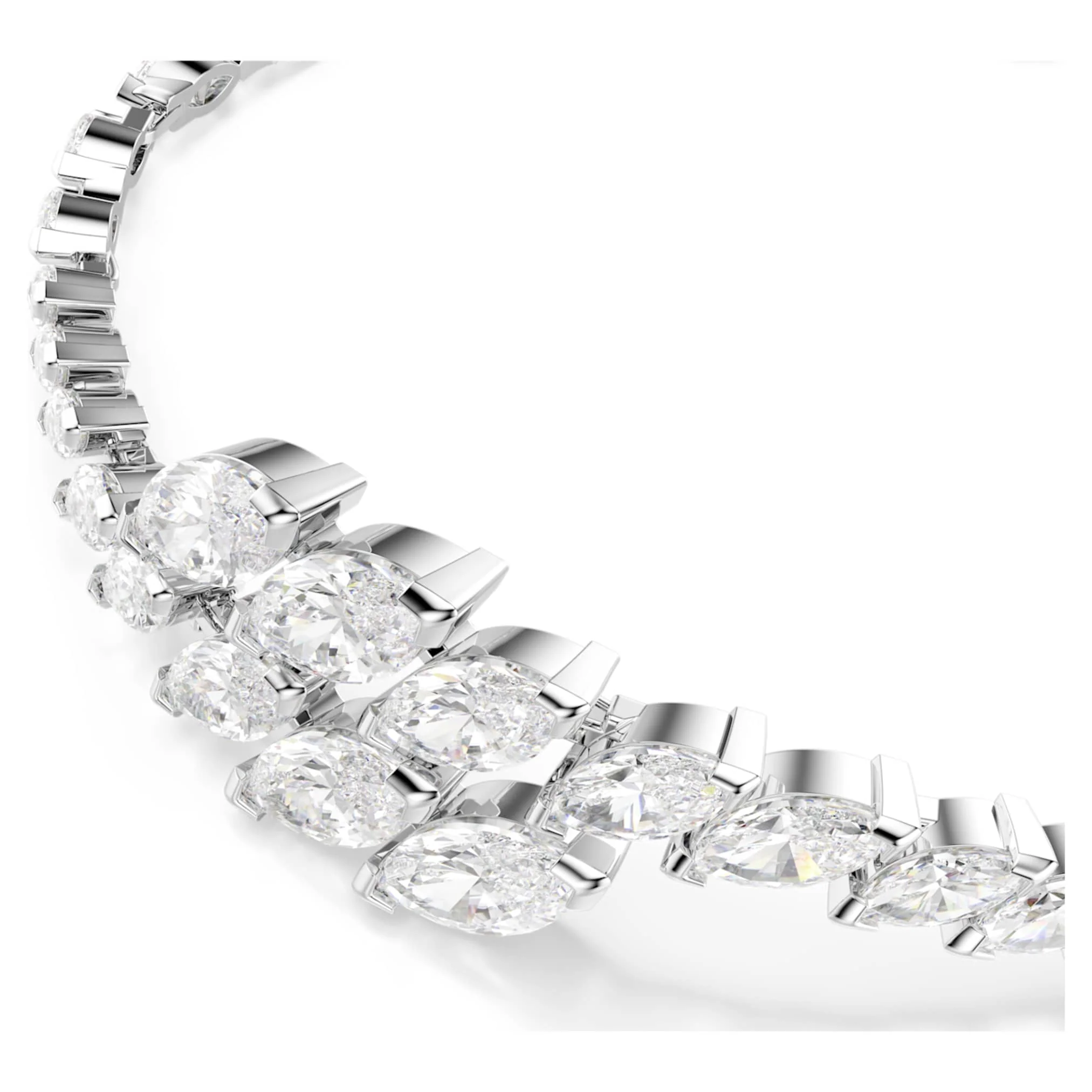 Mesmera set Set (3), Marquise cut, White, Rhodium plated - Image 4