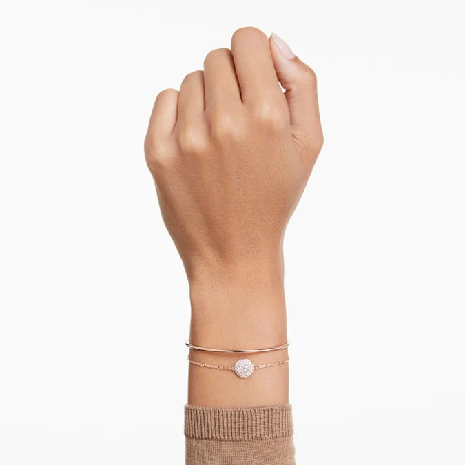 Meteora bangle White, Rose gold-tone plated - Image 5