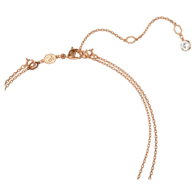Meteora layered pendant White, Rose gold-tone plated - Image 3