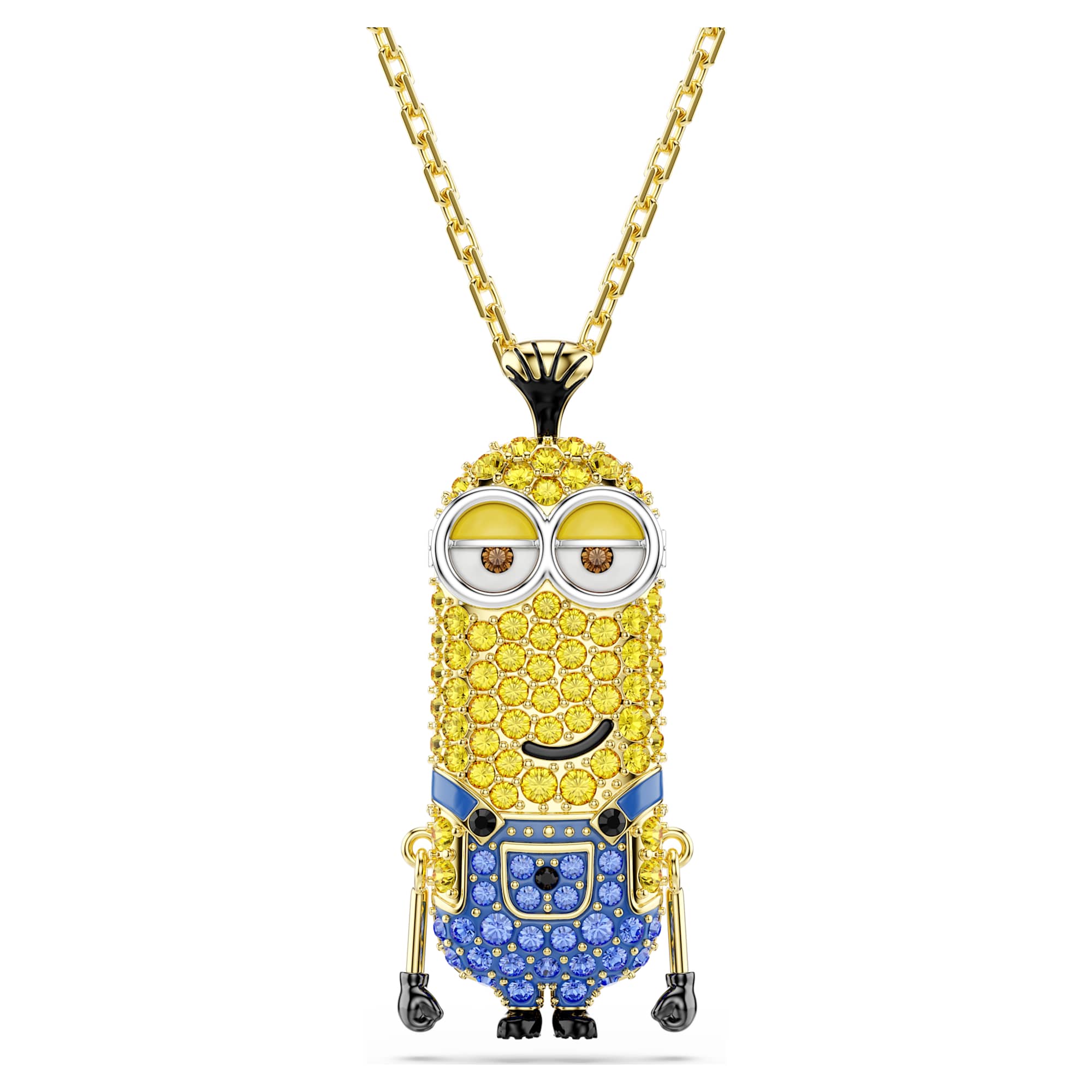 Minions Kevin pendant Pavé, Multicolored, Gold-tone plated