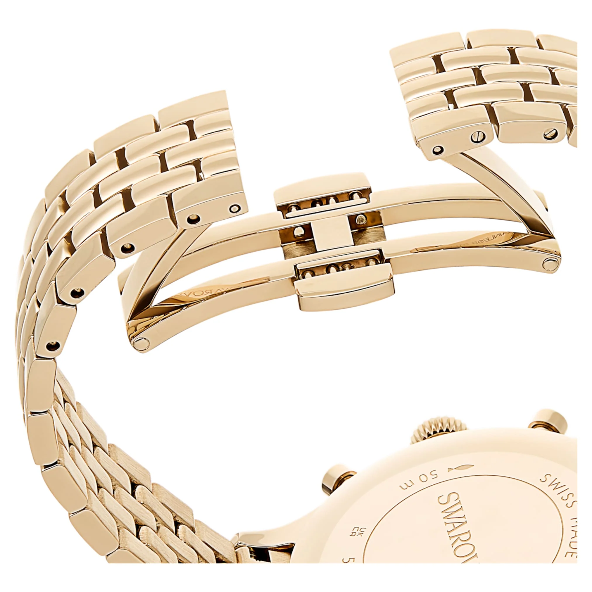 Octea chrono watch Swiss Made, Metal bracelet, Gold tone, Champagne gold-tone finish - Image 7