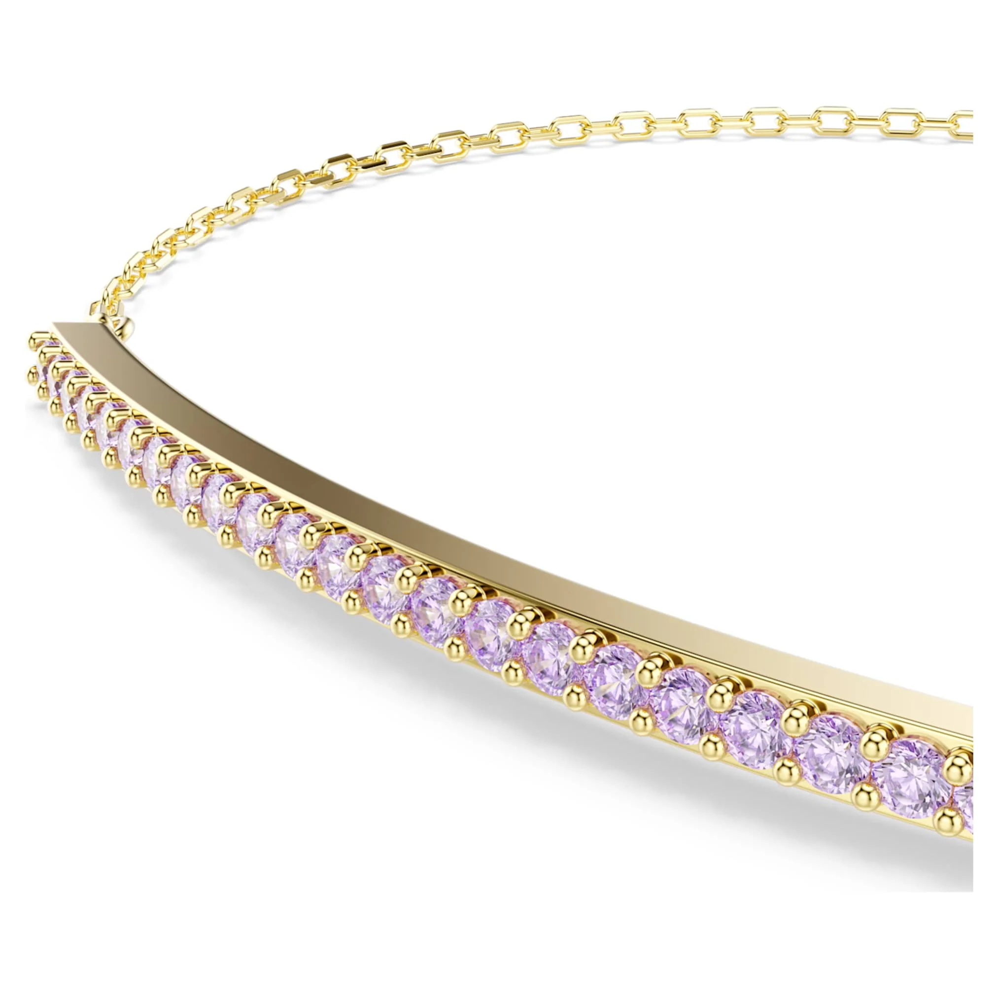Only bracelet Round cut, Purple, 18K gold finish - Image 2
