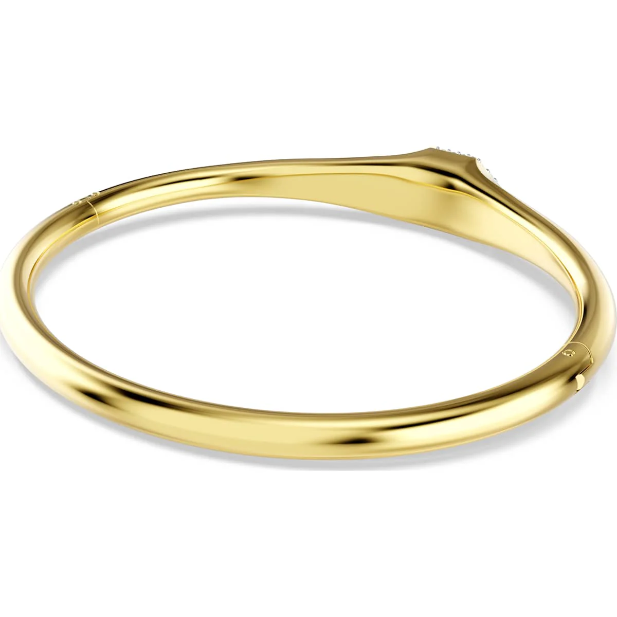 Prev Dextera bangle, Round cut, White, Gold-tone plated - Image 5